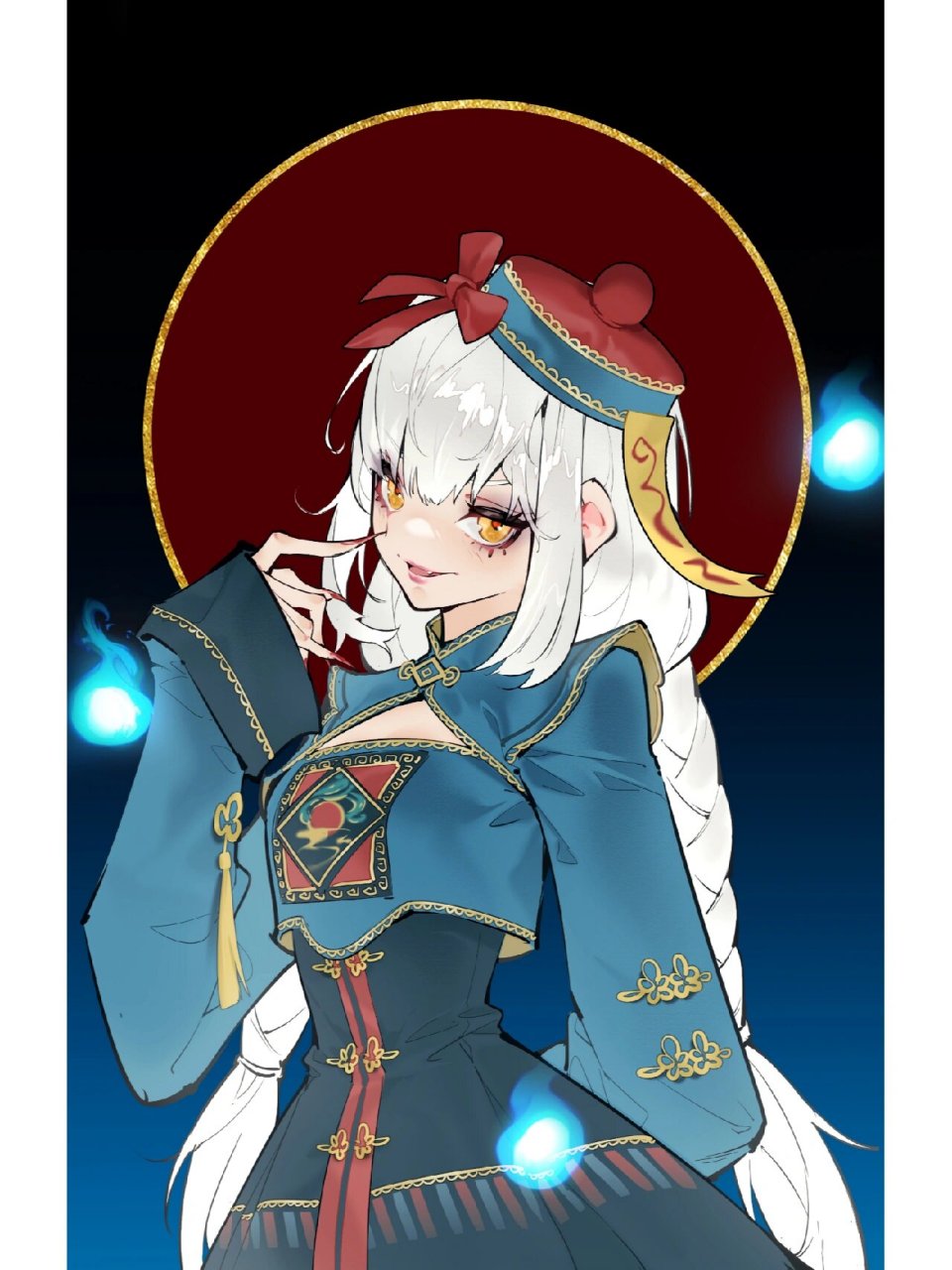 你们要的小僵尸头像来啦～ #樱姬lolita小僵尸# #二次元头像##板绘