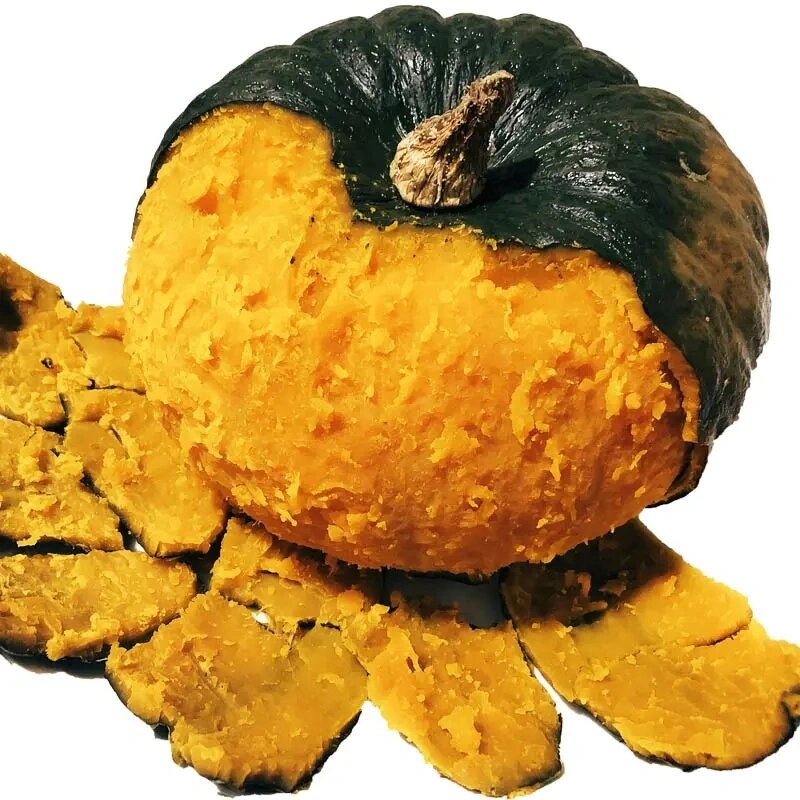 贝贝南瓜,口感俱佳 贝贝南瓜具有小型,粉质,观赏度高,贮藏时间长且