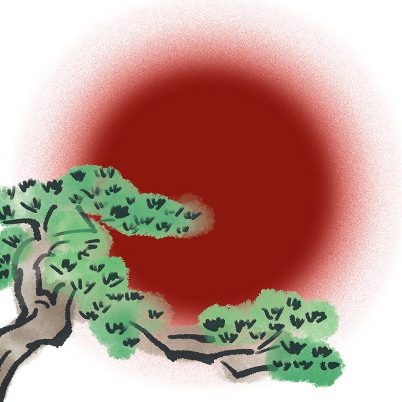 画了个五行头像:甲木丙火