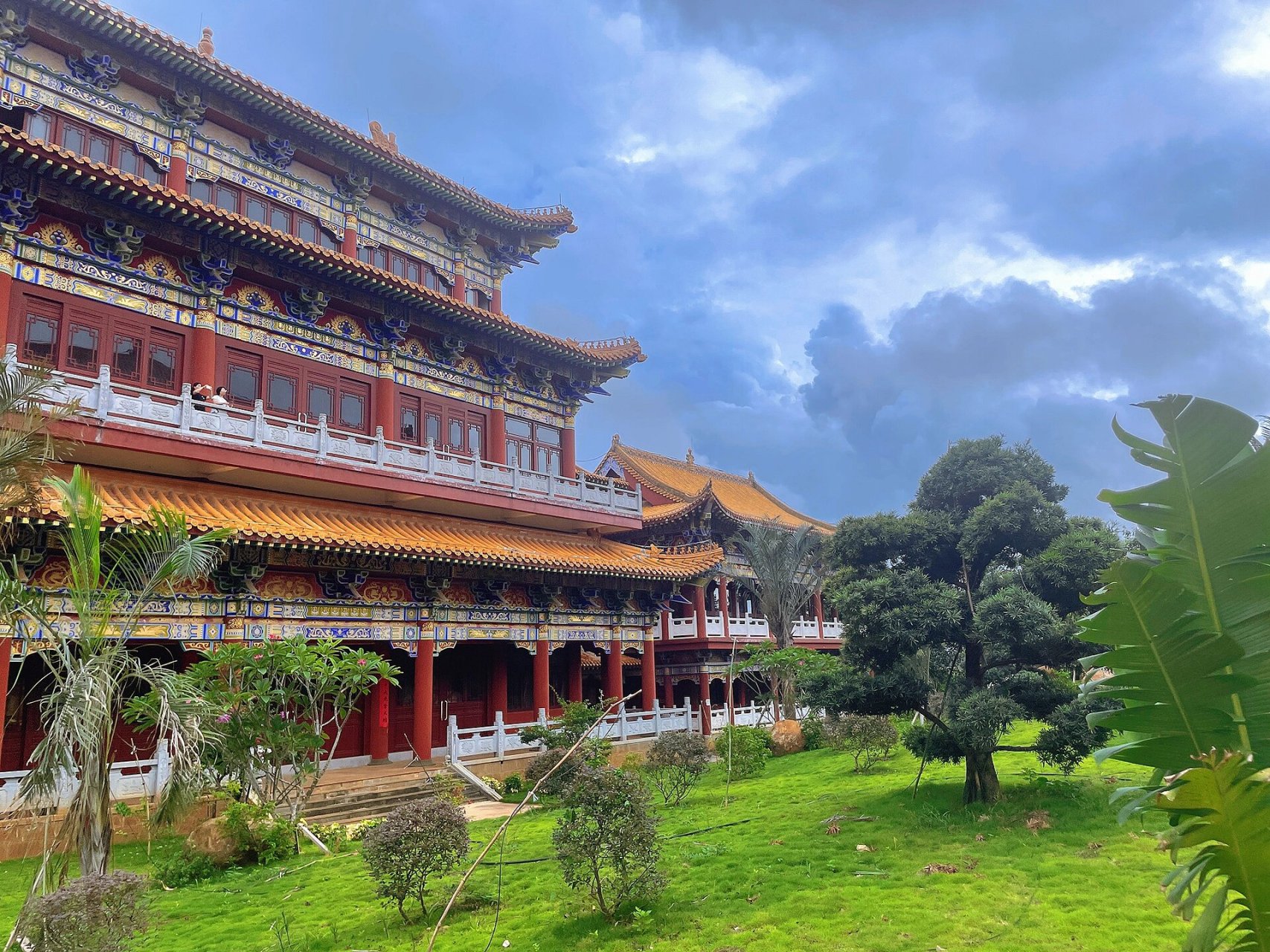 73海口灵山寺|正在建设中海口最大寺庙 很难遇到正在修建中的寺庙