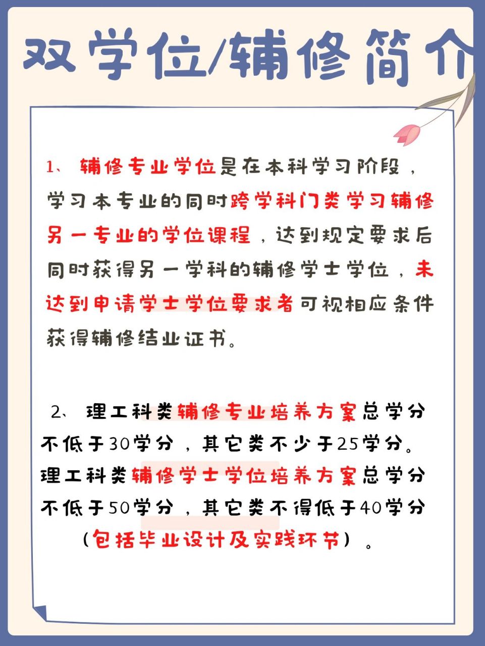 97大學雙學位/輔修全攻略,解決你的疑惑 本次專門講解大學中雙學位