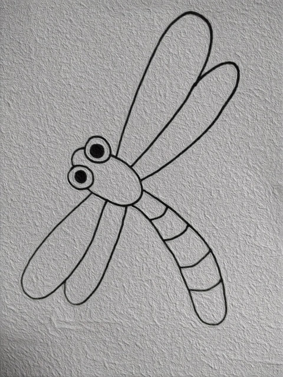 飞舞的蜻蜓简笔画教程