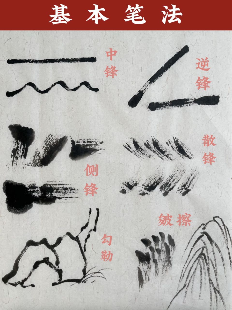 中国画4种基本技法图片