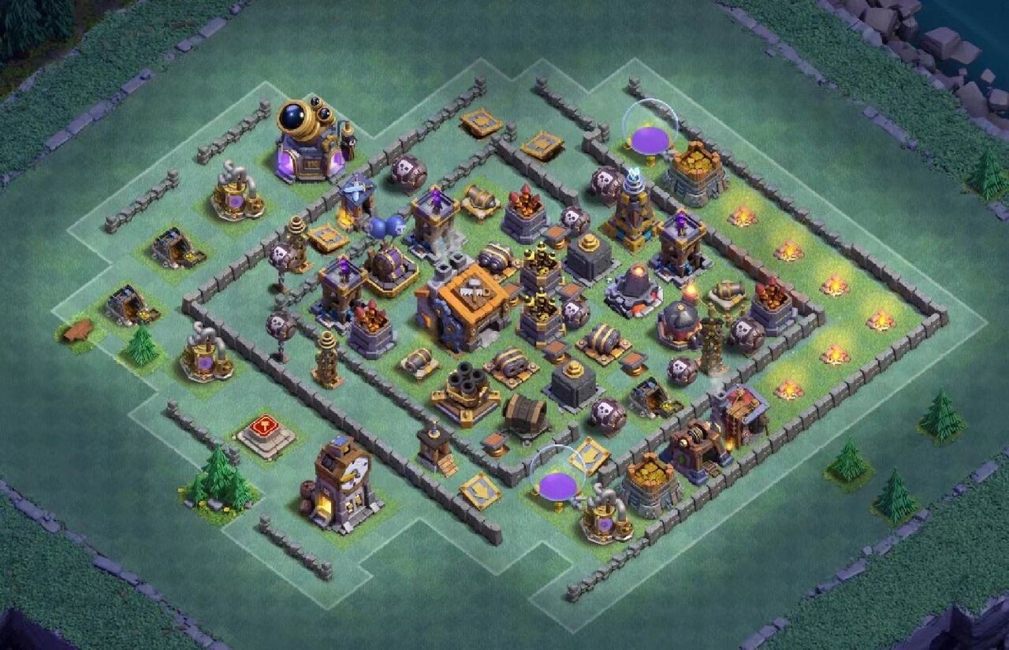 部落冲突夜世界9本阵型附链街 部落冲突阵型分享,有链街,ios版本93