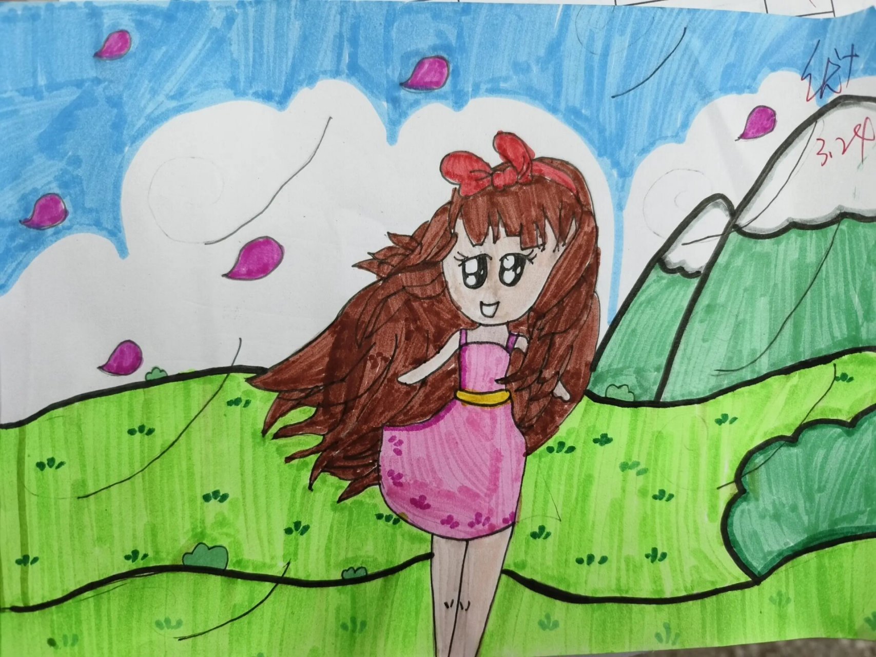 湘教版三年级美术《风来了》