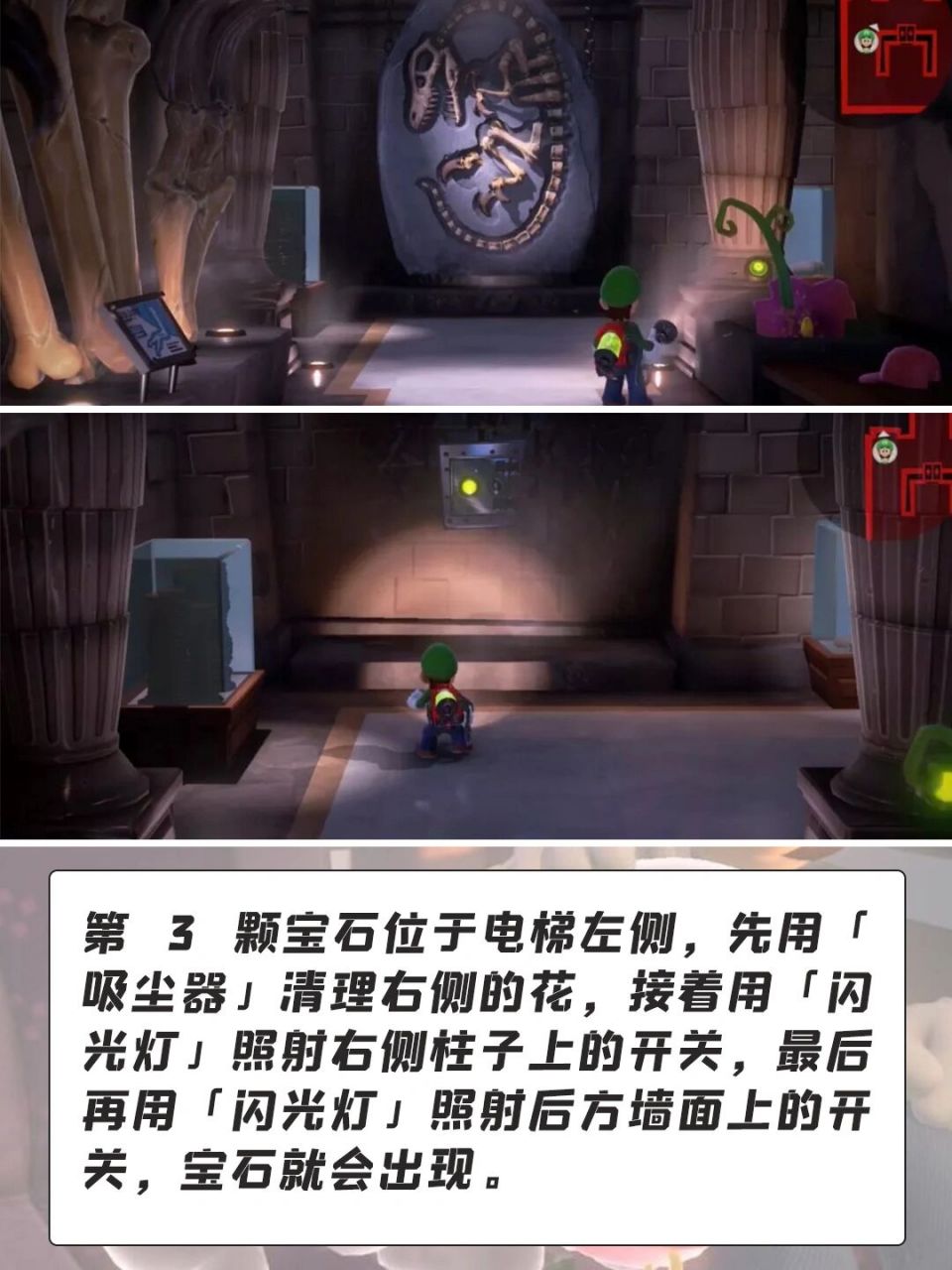 这个攻略赶紧收藏用起来吧 966楼 第  颗宝石位于电梯右侧的展示柜