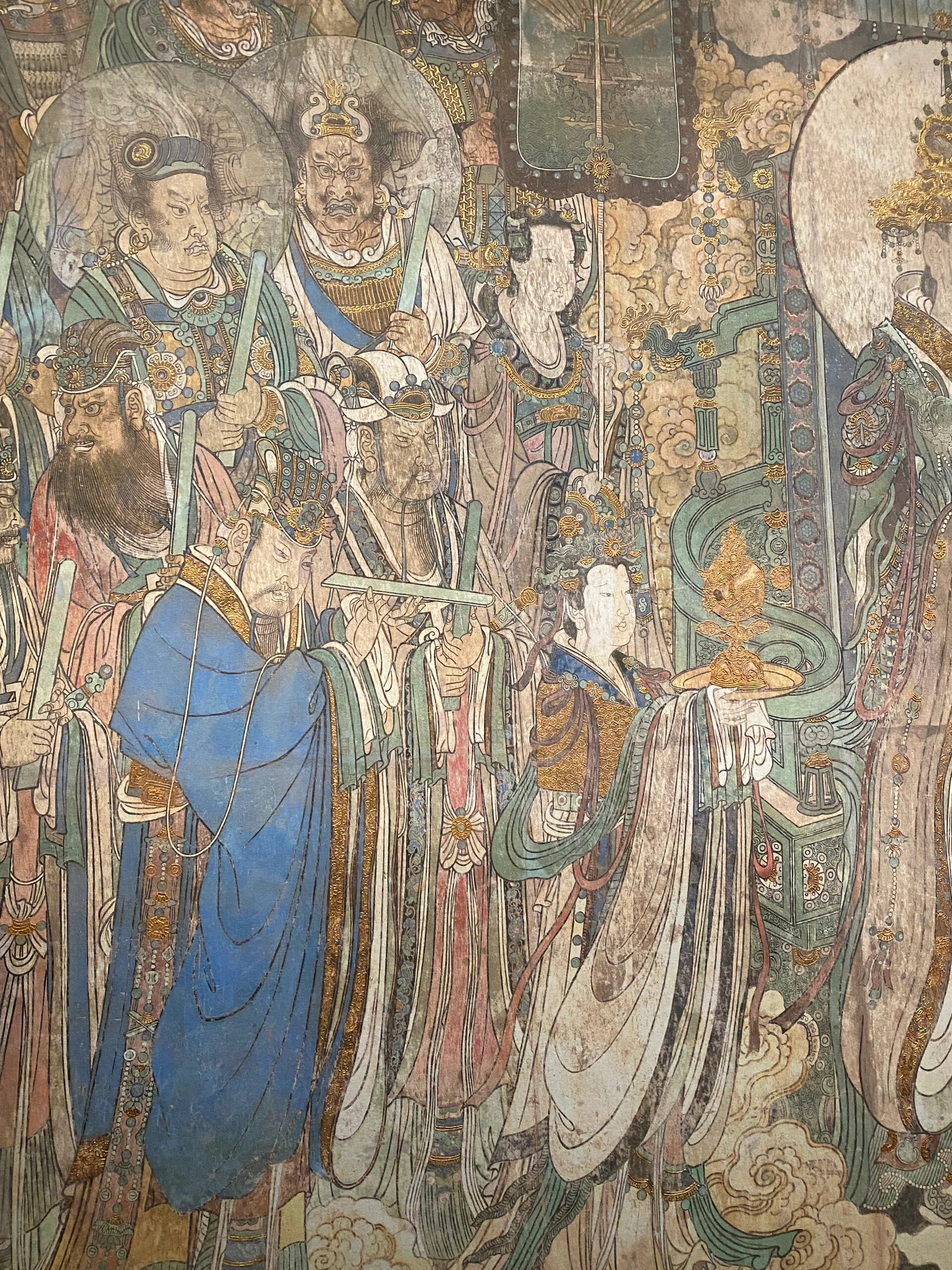 山西博物院 | 永乐宫壁画(复制品) 02永乐宫三清殿朝元图,原件在