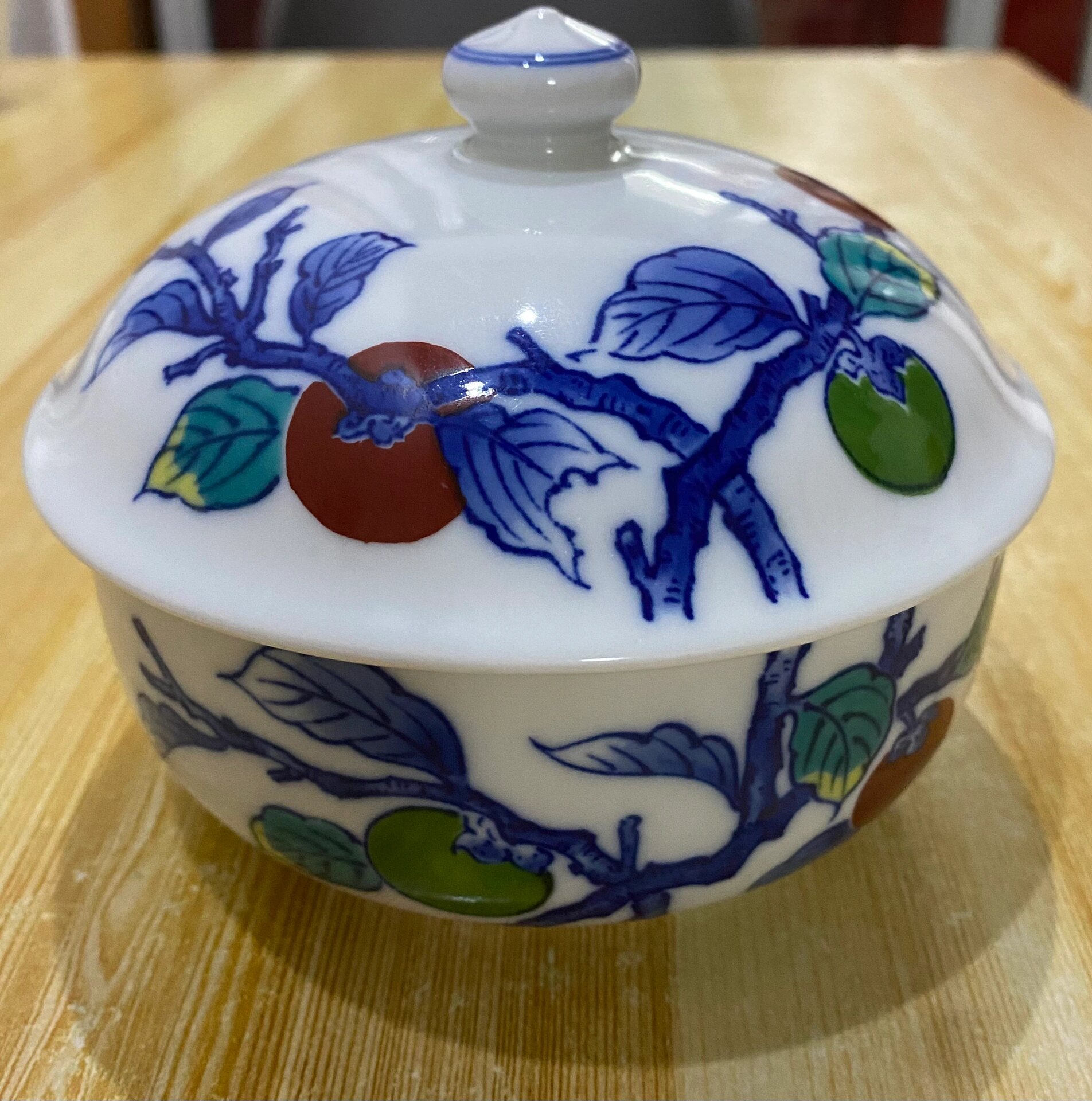 锦松梅弥佑卫门 日瓷回流中古品,日本人间国宝大明家弥右卫门作锦松梅