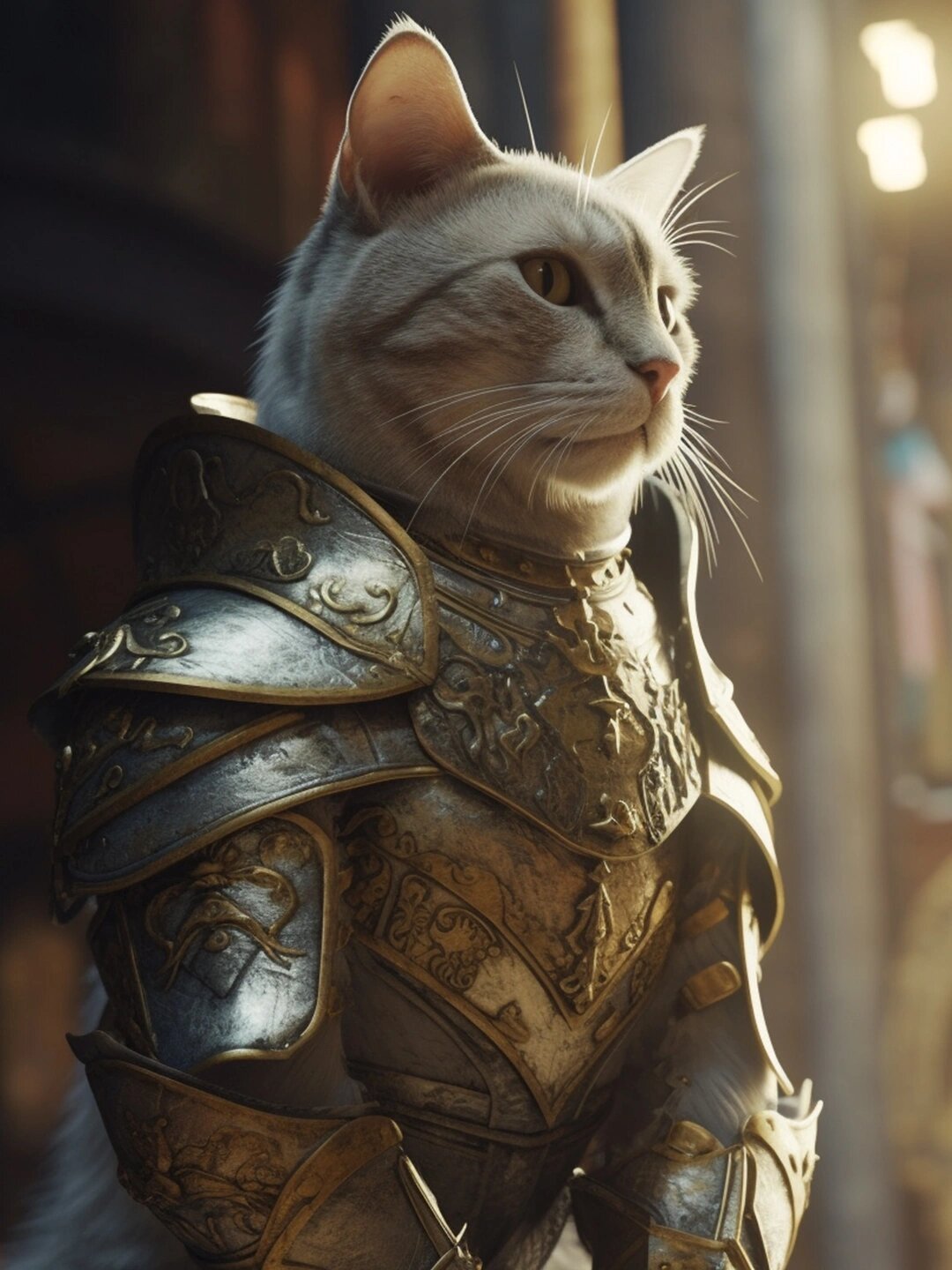 中世纪复古铠甲猫猫,高贵又迷人!猫猫头像