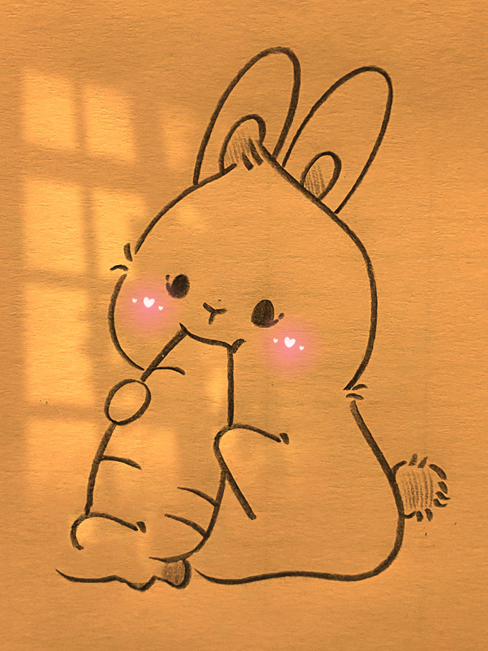 小兔子一幅画图片