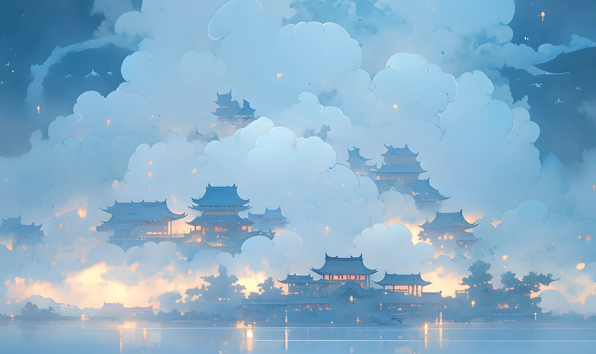 ipad壁纸|仙境|云海天宫 追逐云海,寻找自由,在云端,遇见天宫