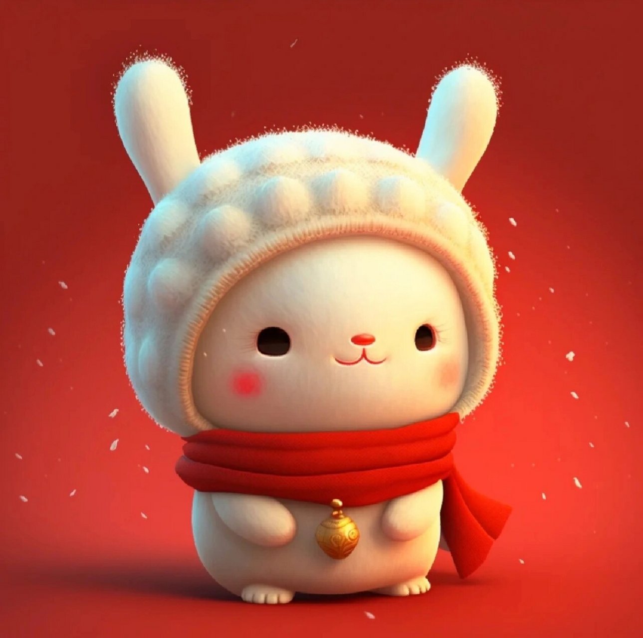 红色小兔兔,招财兔来袭