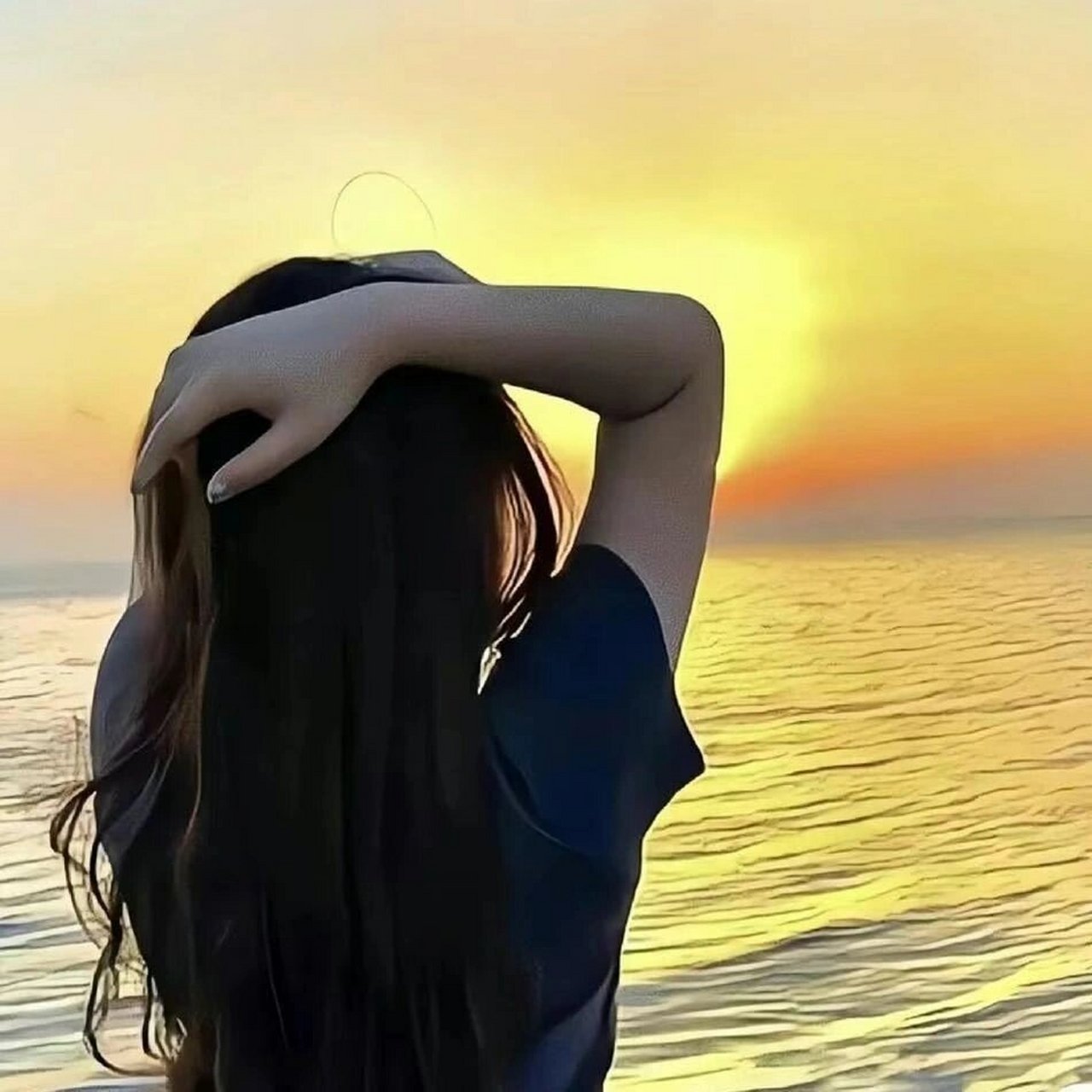 最近超喜欢的气质美女背影头像