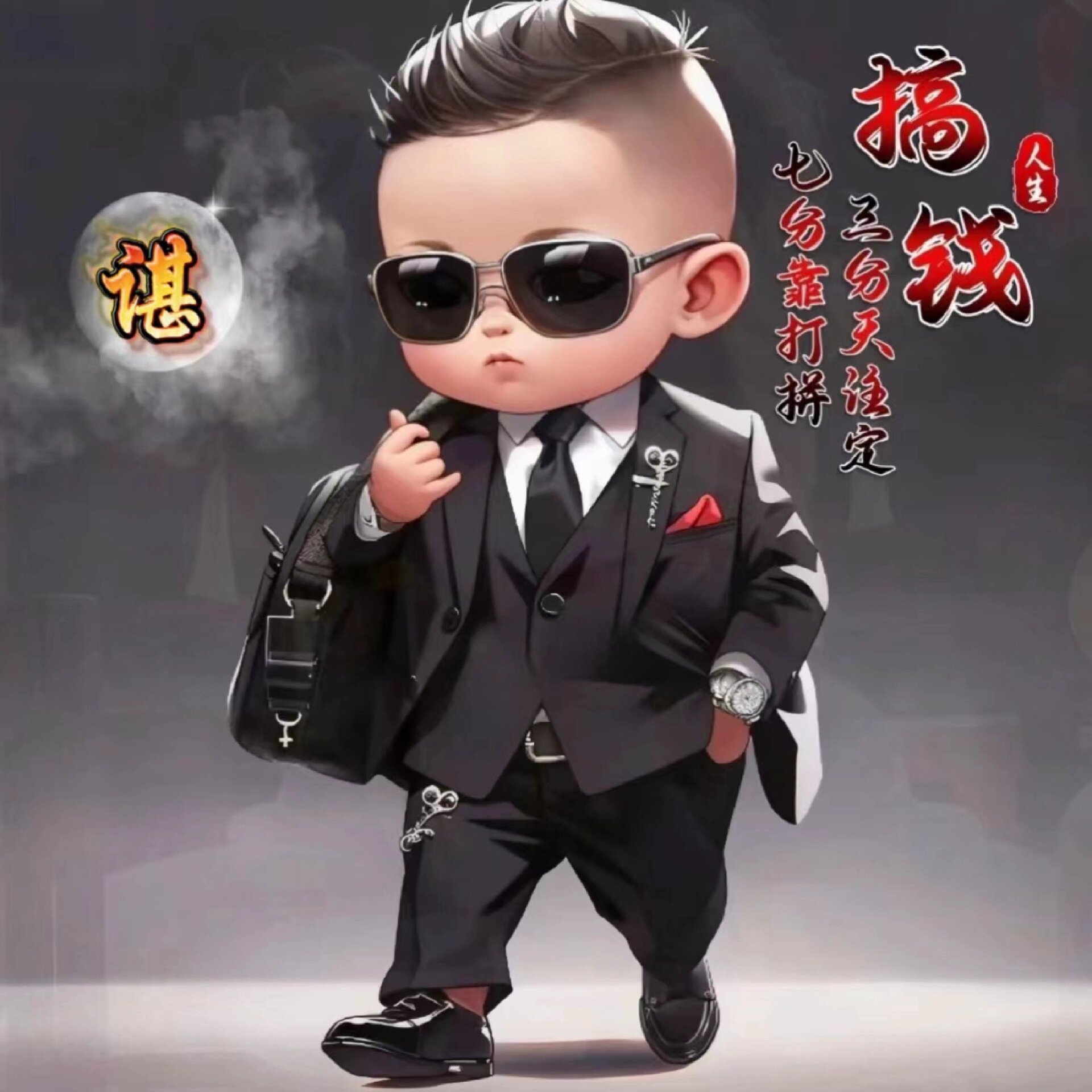 男生帅气姓氏头像 你留姓氏我来做