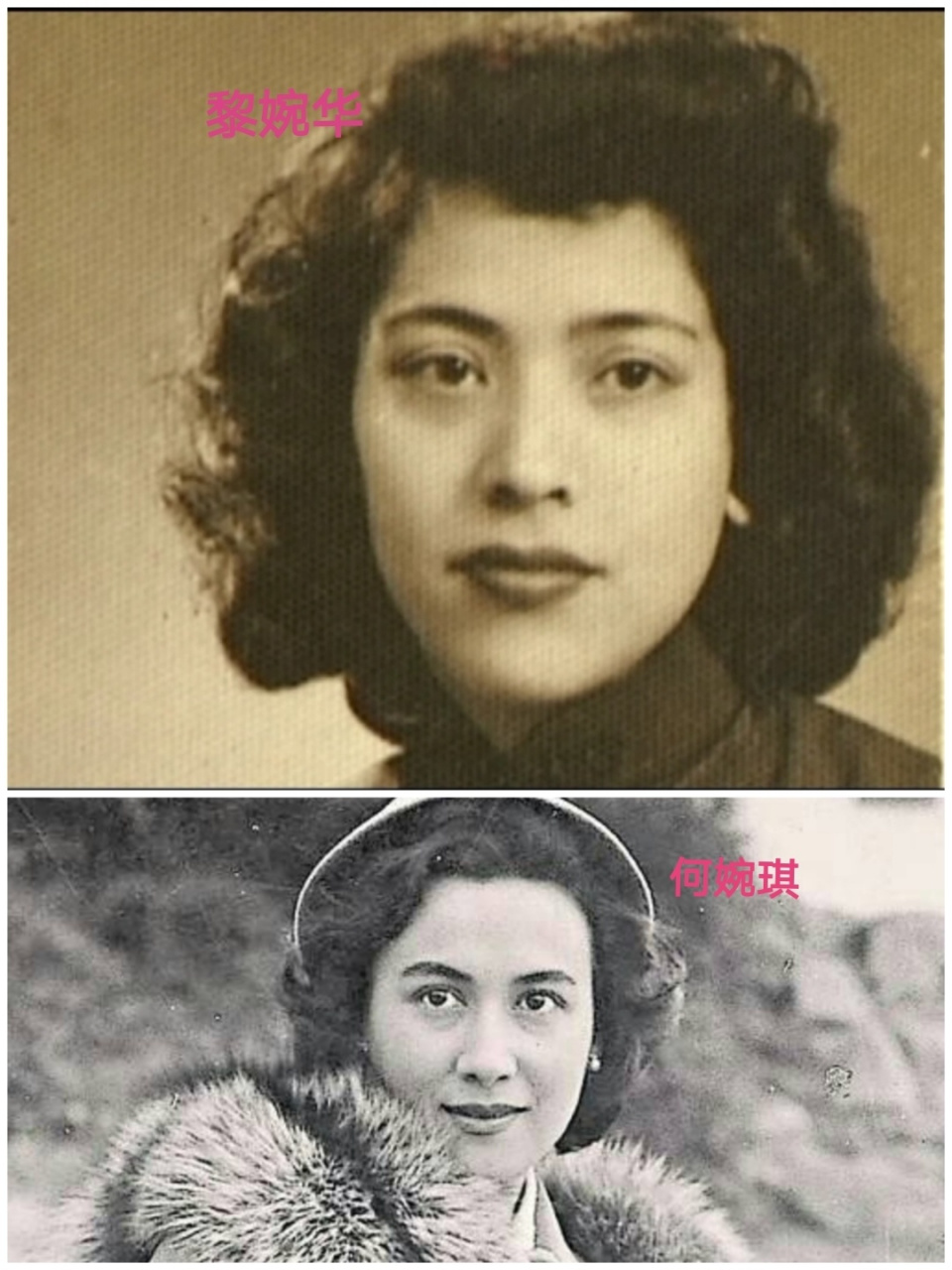 赌王原配黎婉华和十妹何婉琪(二) 照片区分第二则,法国媒体居然晚年照