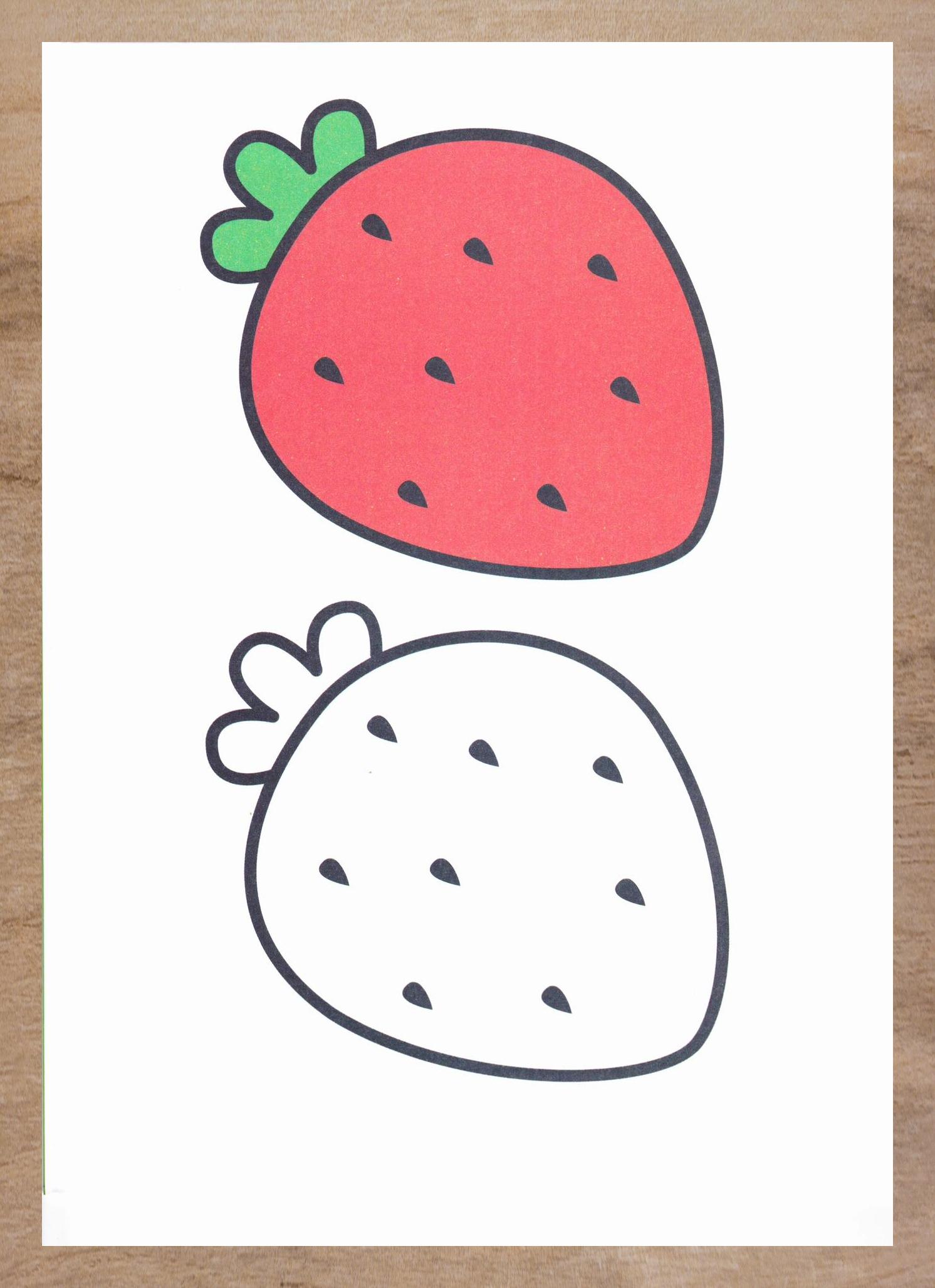 幼儿简笔画涂色页免费打印素材