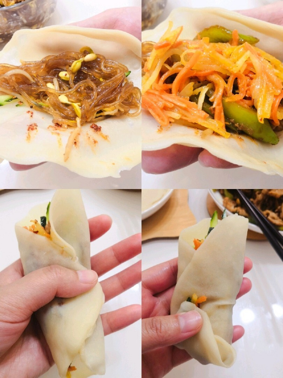 超简单的春饼做法,可以卷万物!
