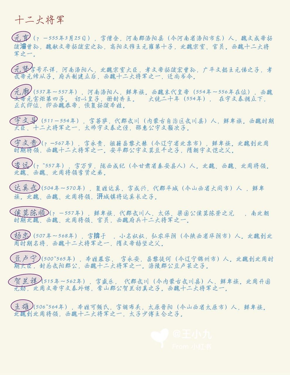 历史知识|关陇贵族集团:八柱国,十二大将军 关陇集团