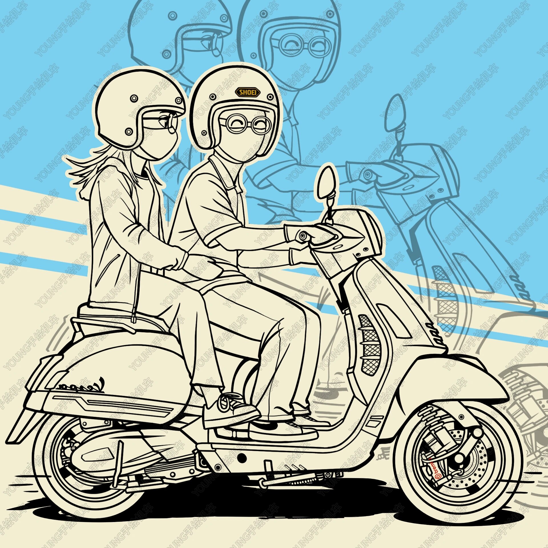 客稿(机车头像壁纸)vespa gts300 感谢小哥支撑久等了!vespa gts300