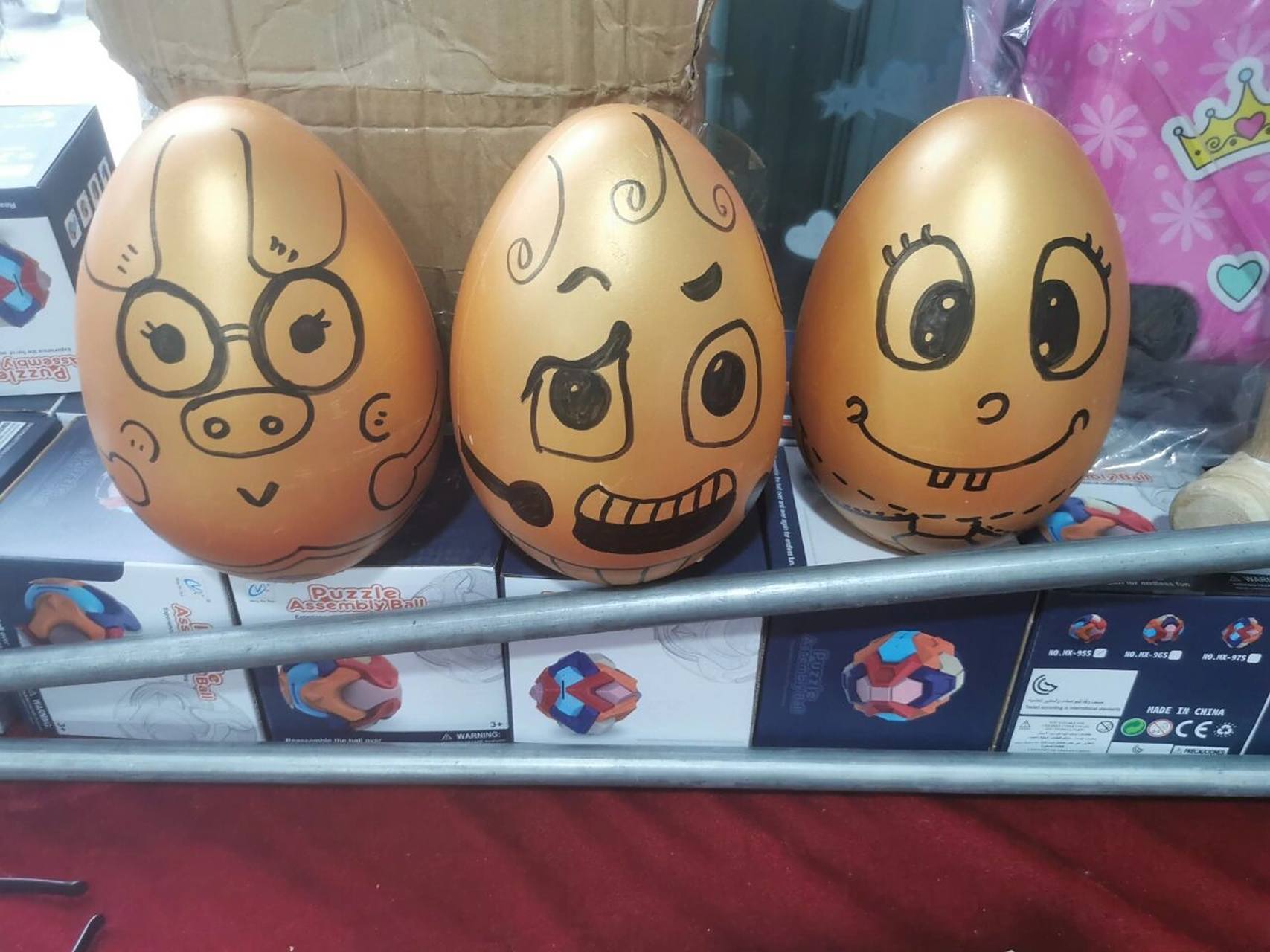 金蛋绘画 第一次画这么多蛋蛋