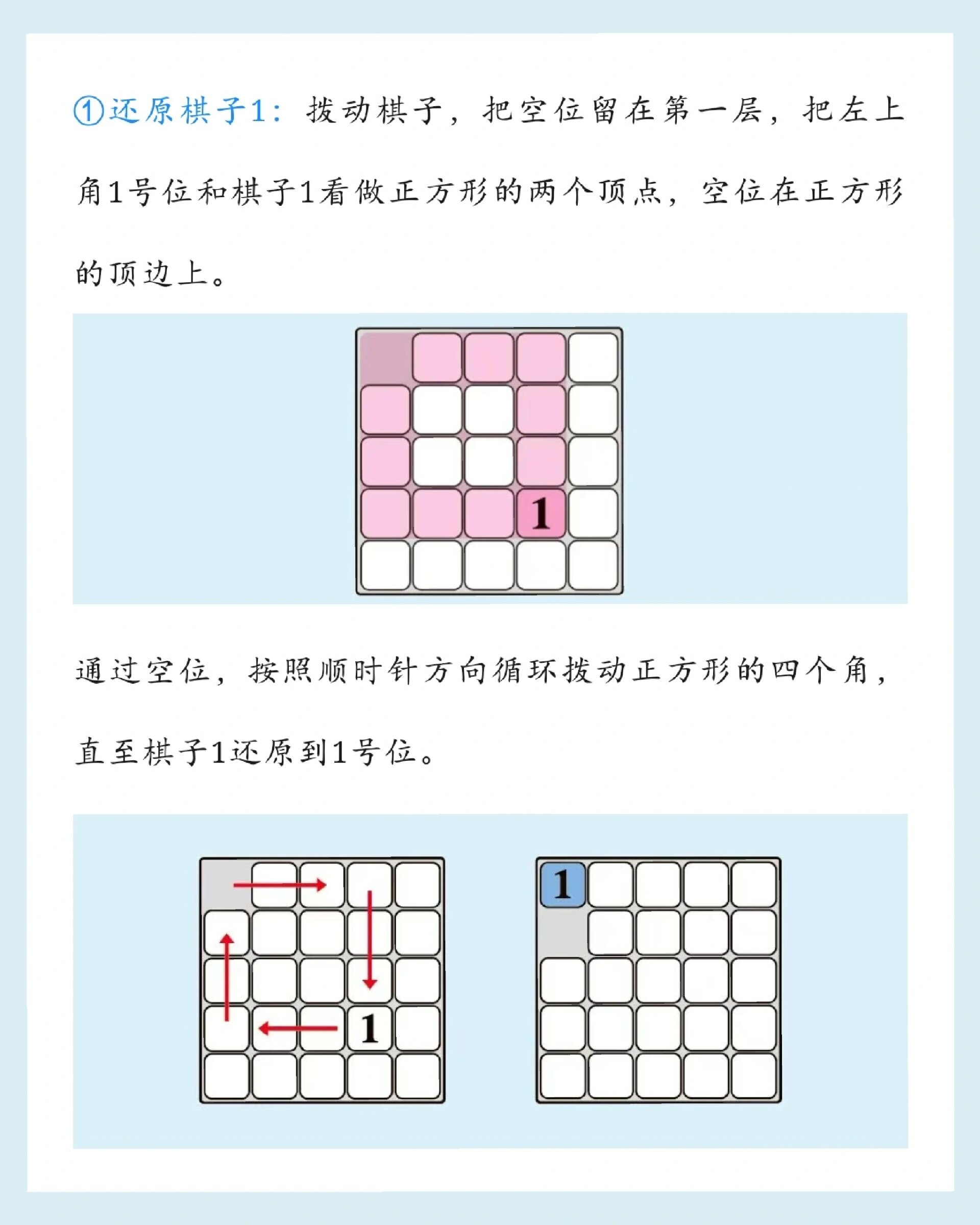 数字华容道5×5教程