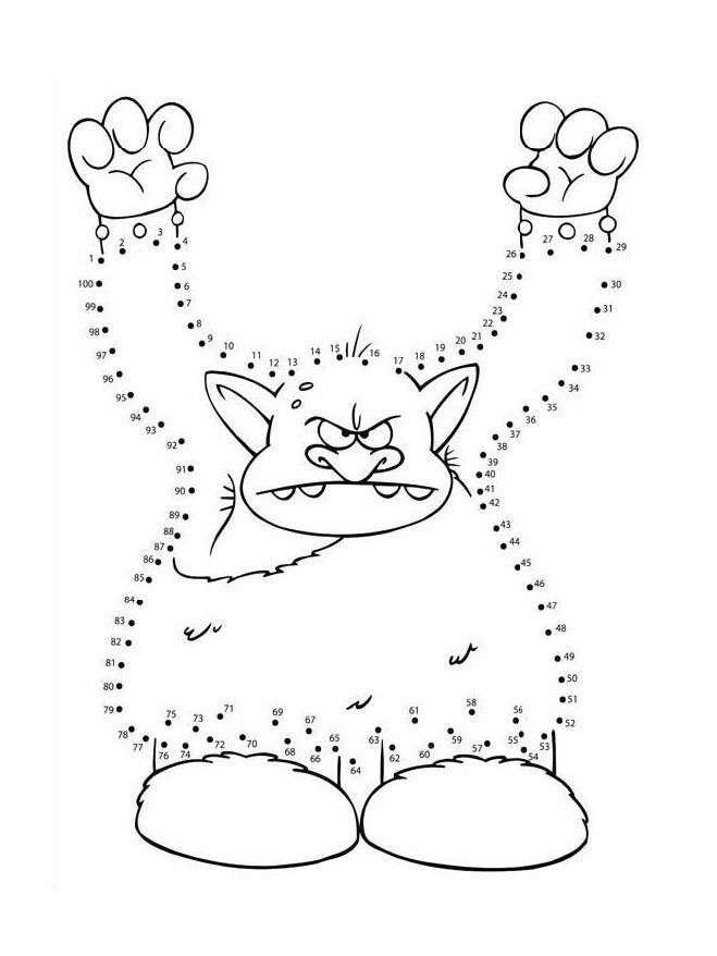 数学启蒙961-100数字连线绘画