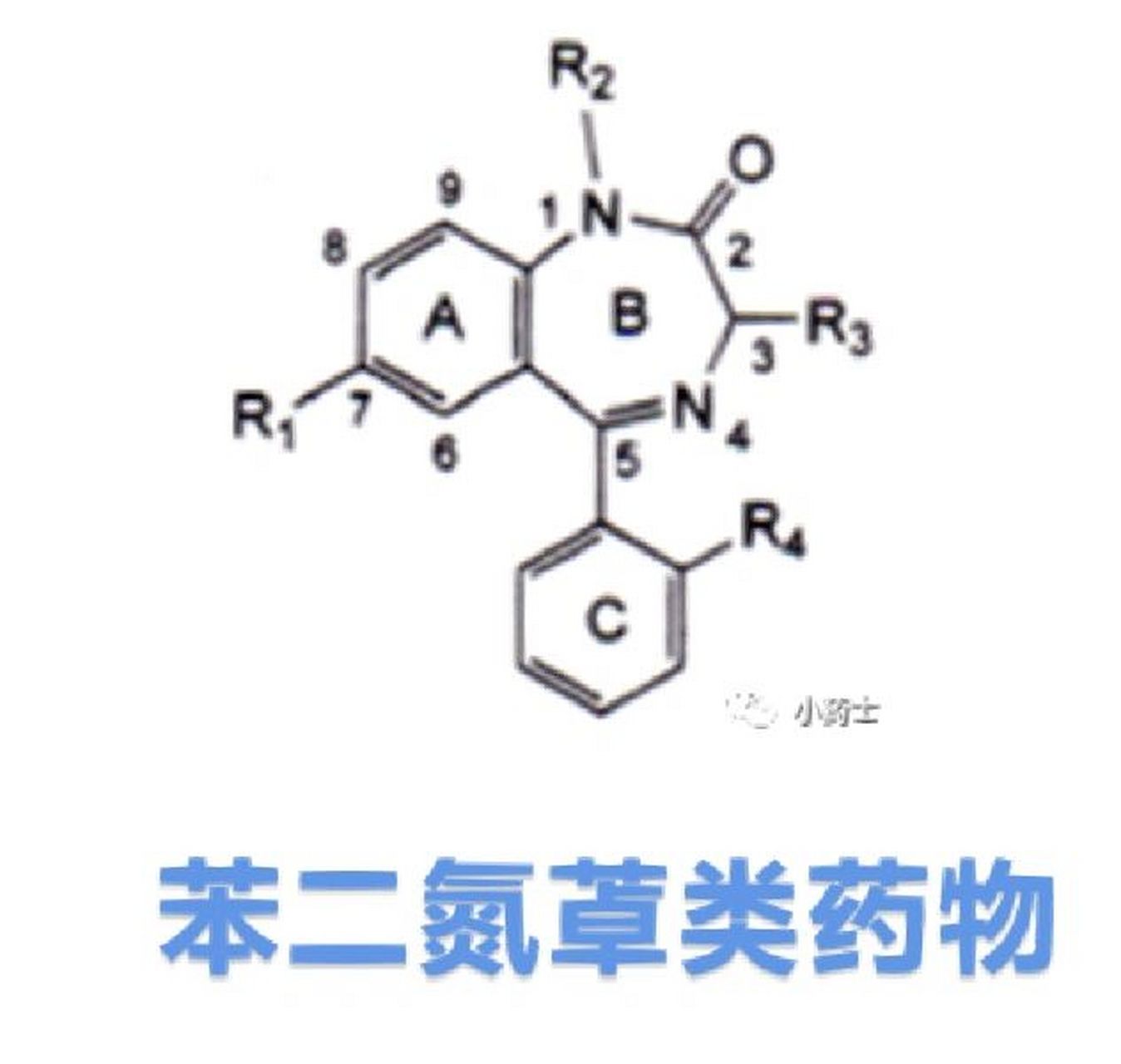 苯二氮30类药物的结构特点 97结构特征:由一个苯环和一个七元亚胺