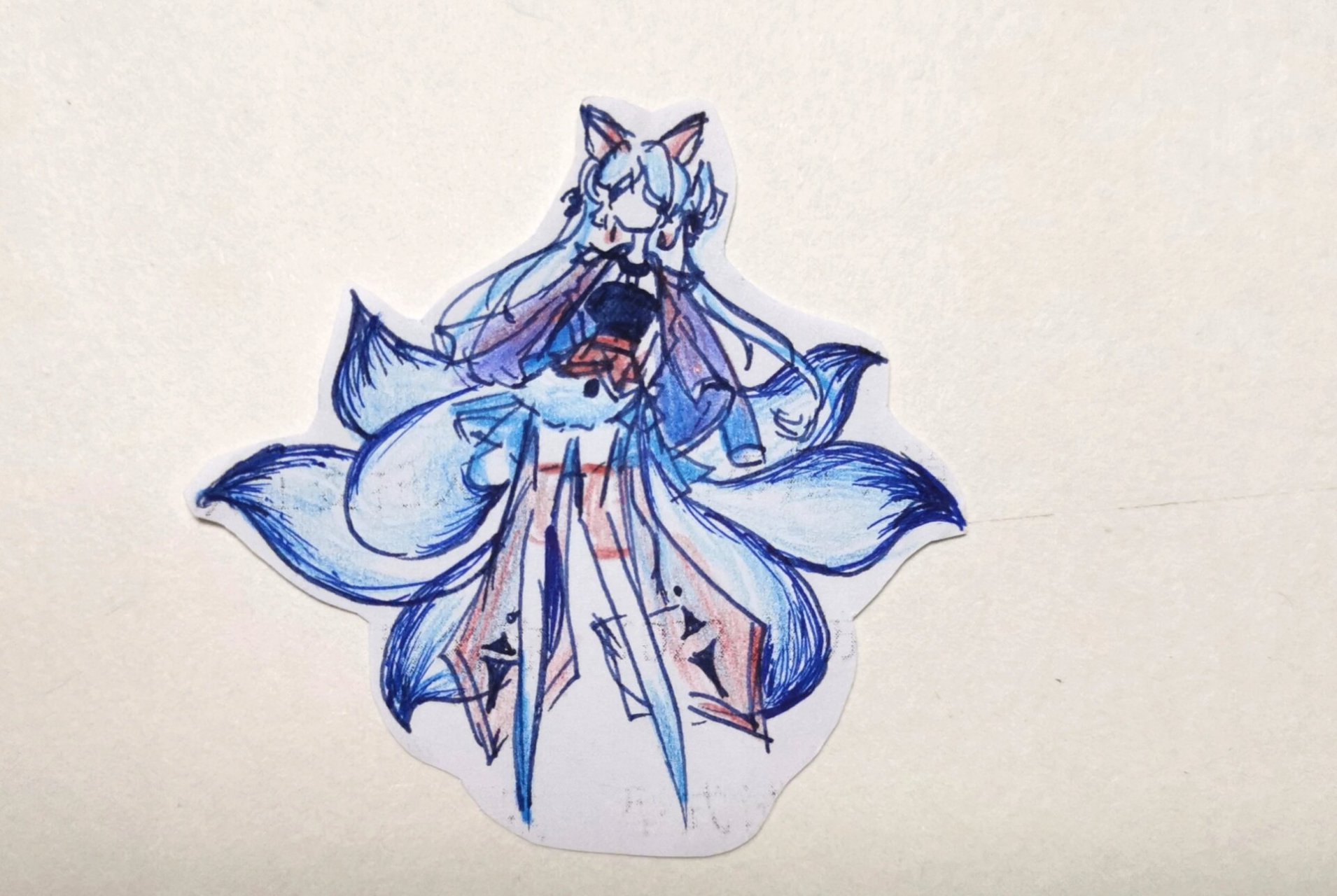 冰系九尾狐 氿泠.换个风格试试看