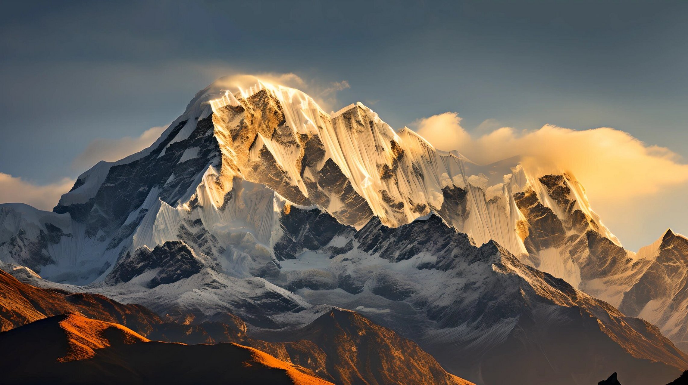 9515电脑壁纸| 7点03 日照金山