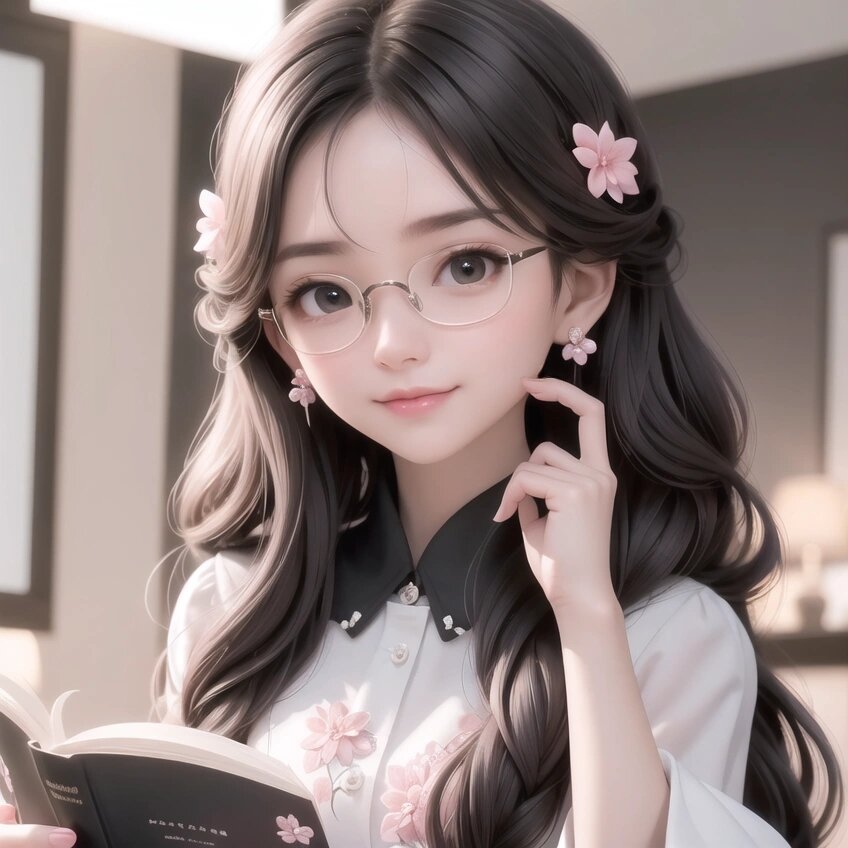 造梦师系列9597戴眼镜的温柔女生头像