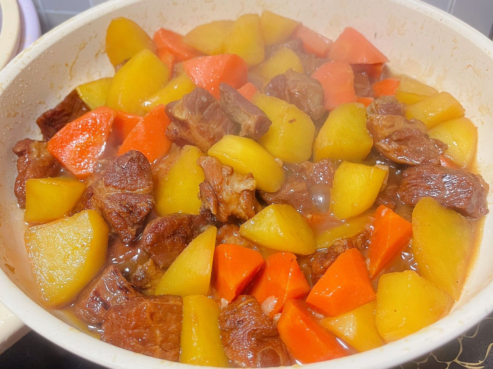 不吃肥肉的看过来|红烧肉炖土豆08梅花肉 真的非常美味～软烂入味又