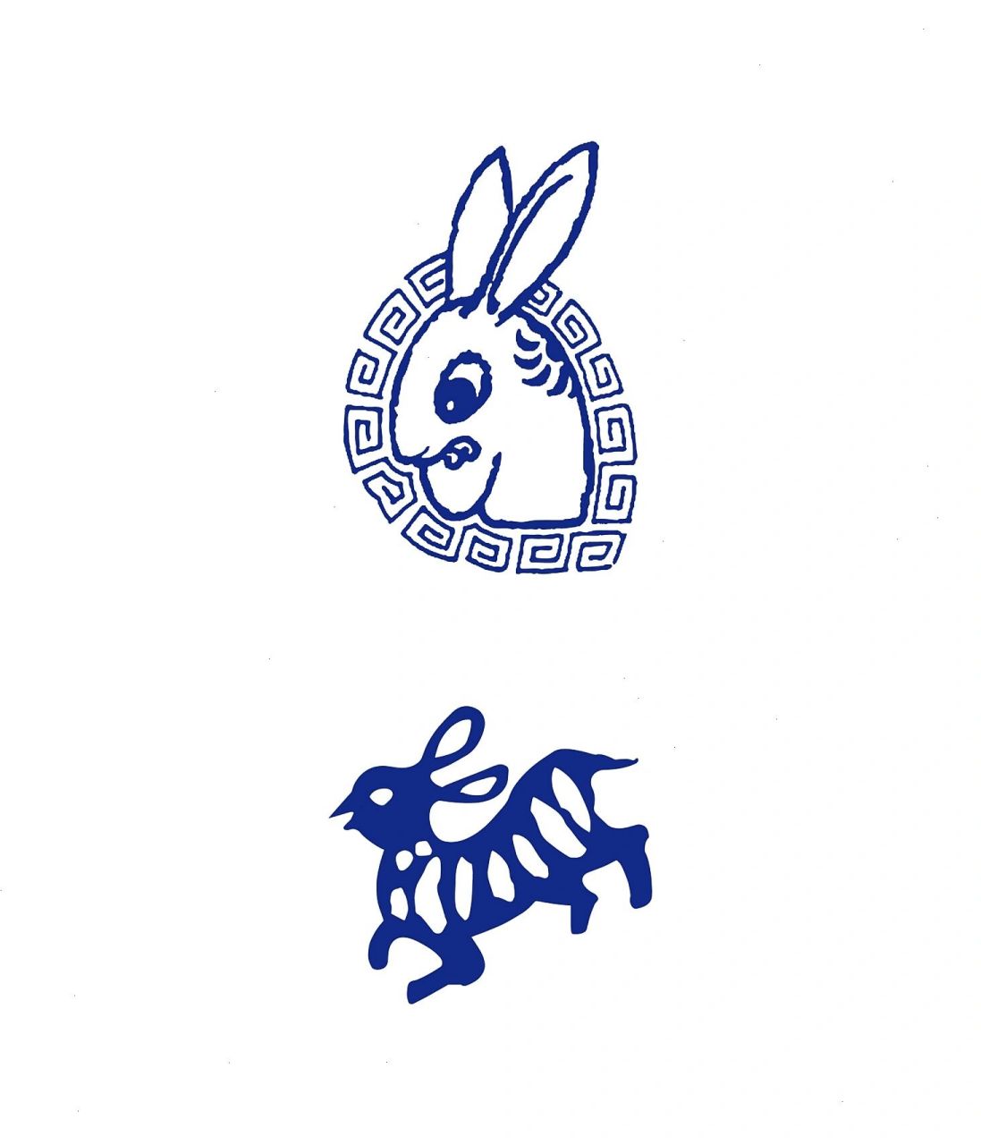 传统古典纹样图案-兔纹(三) 兔纹,青铜器纹饰之一.