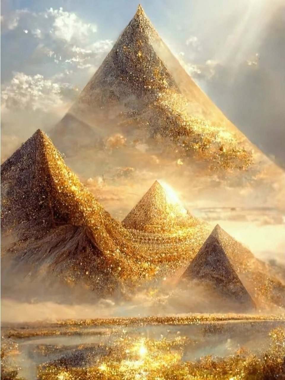 分享土金为用的壁纸,财源亨通,金灿灿 艮为土,为山,为事业;土藏矿金