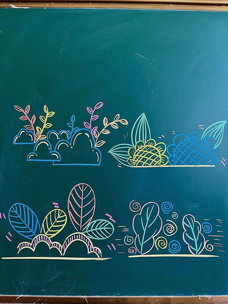 黑板报之小角落图案简单好看