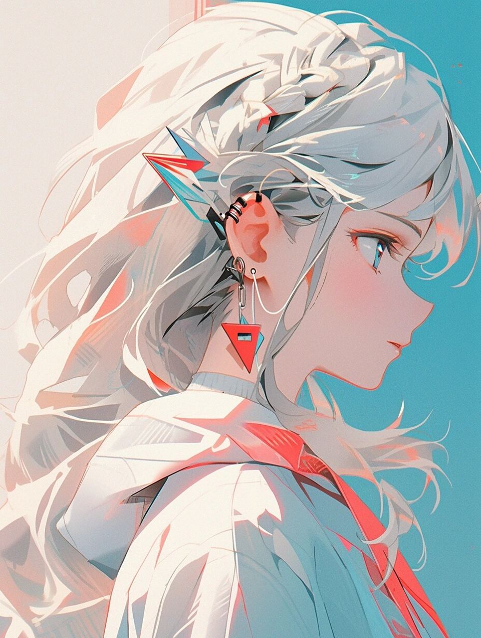 小众头像|优质的侧颜动漫女生头像