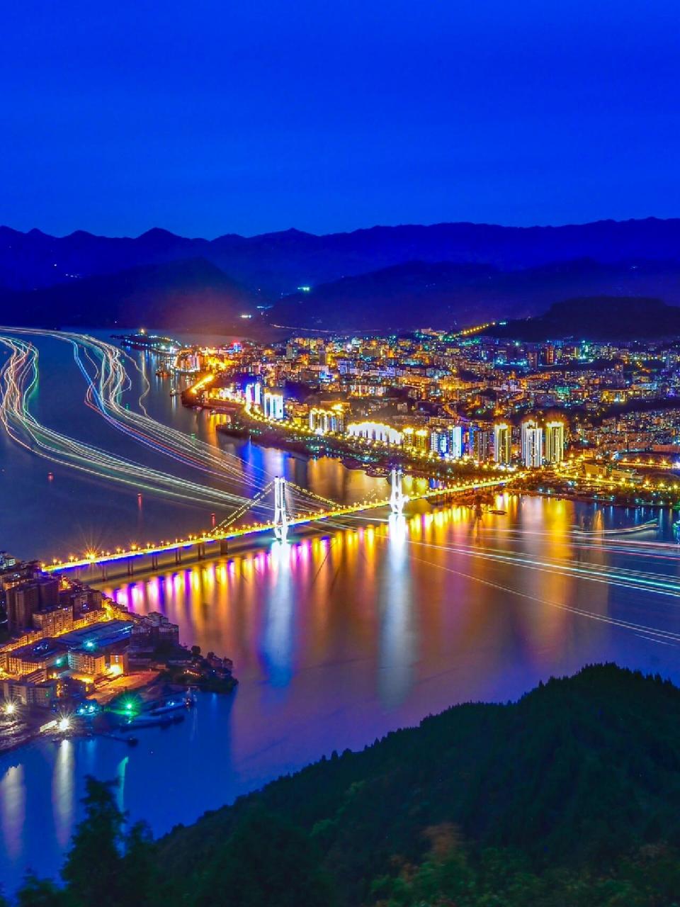 请你看云阳的夜景!