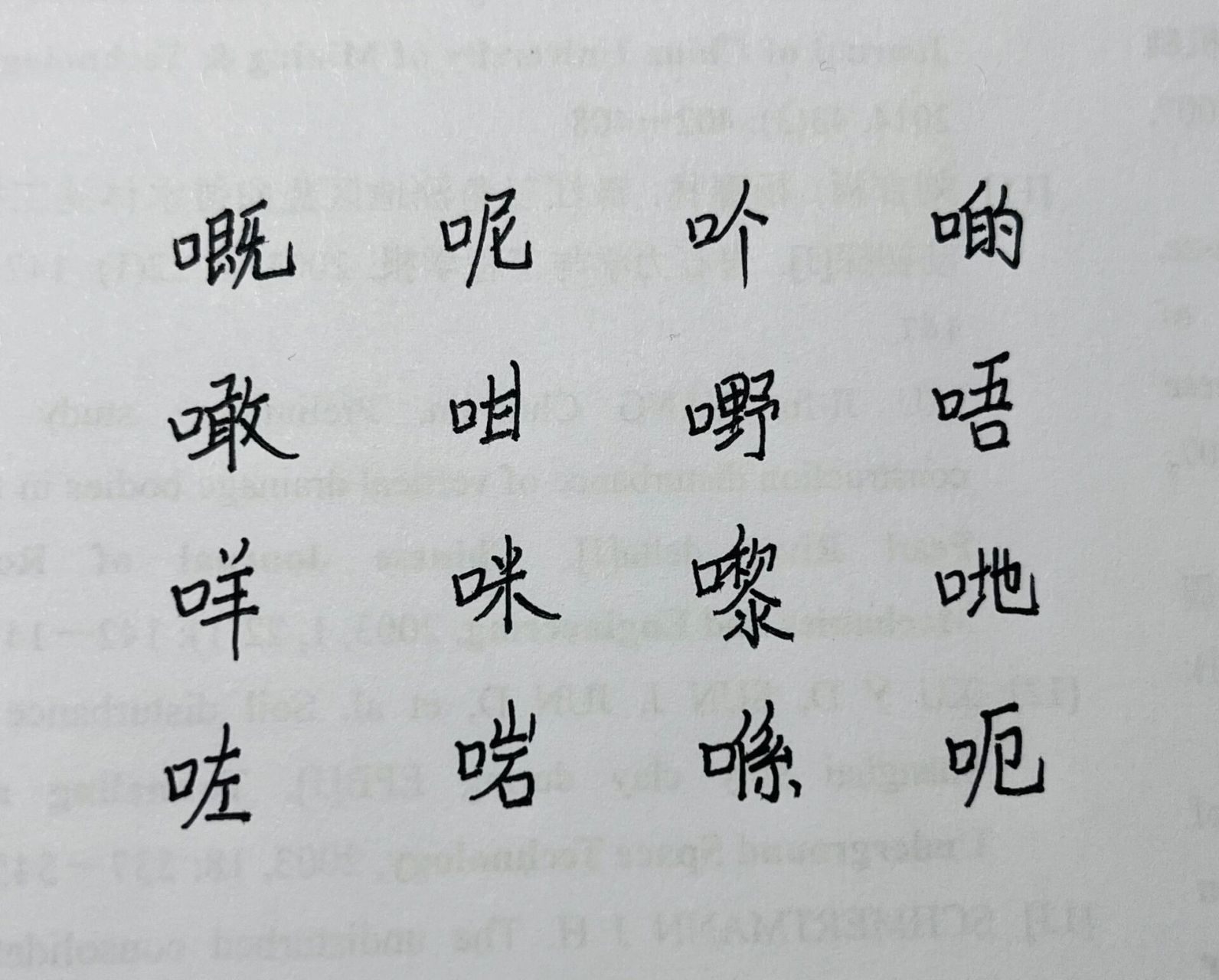粤语中独有的口字旁的字还有哪些?