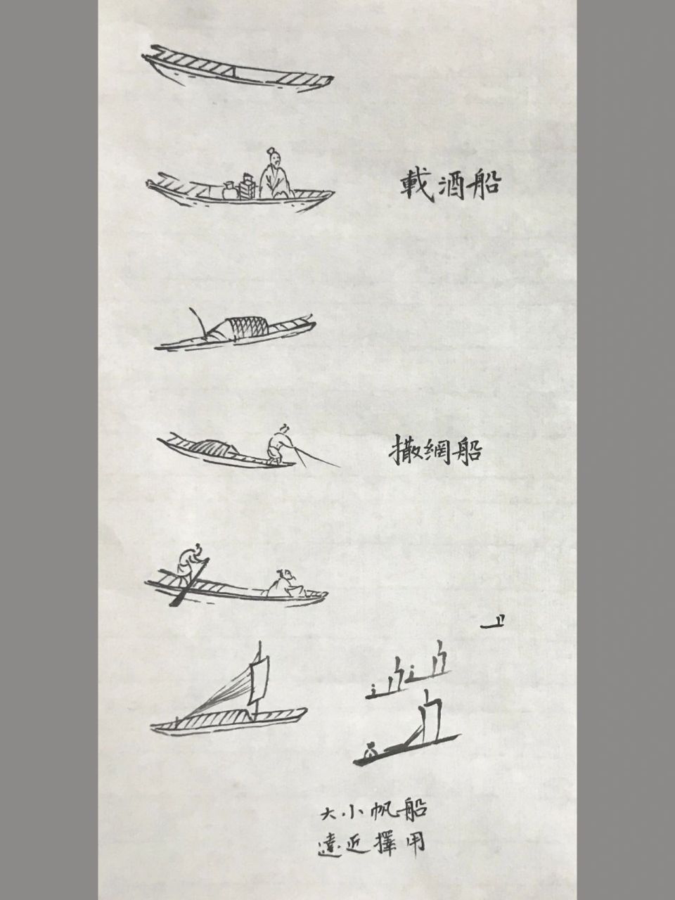 山水专项十九课《船》的画法 笔记整理: 1.