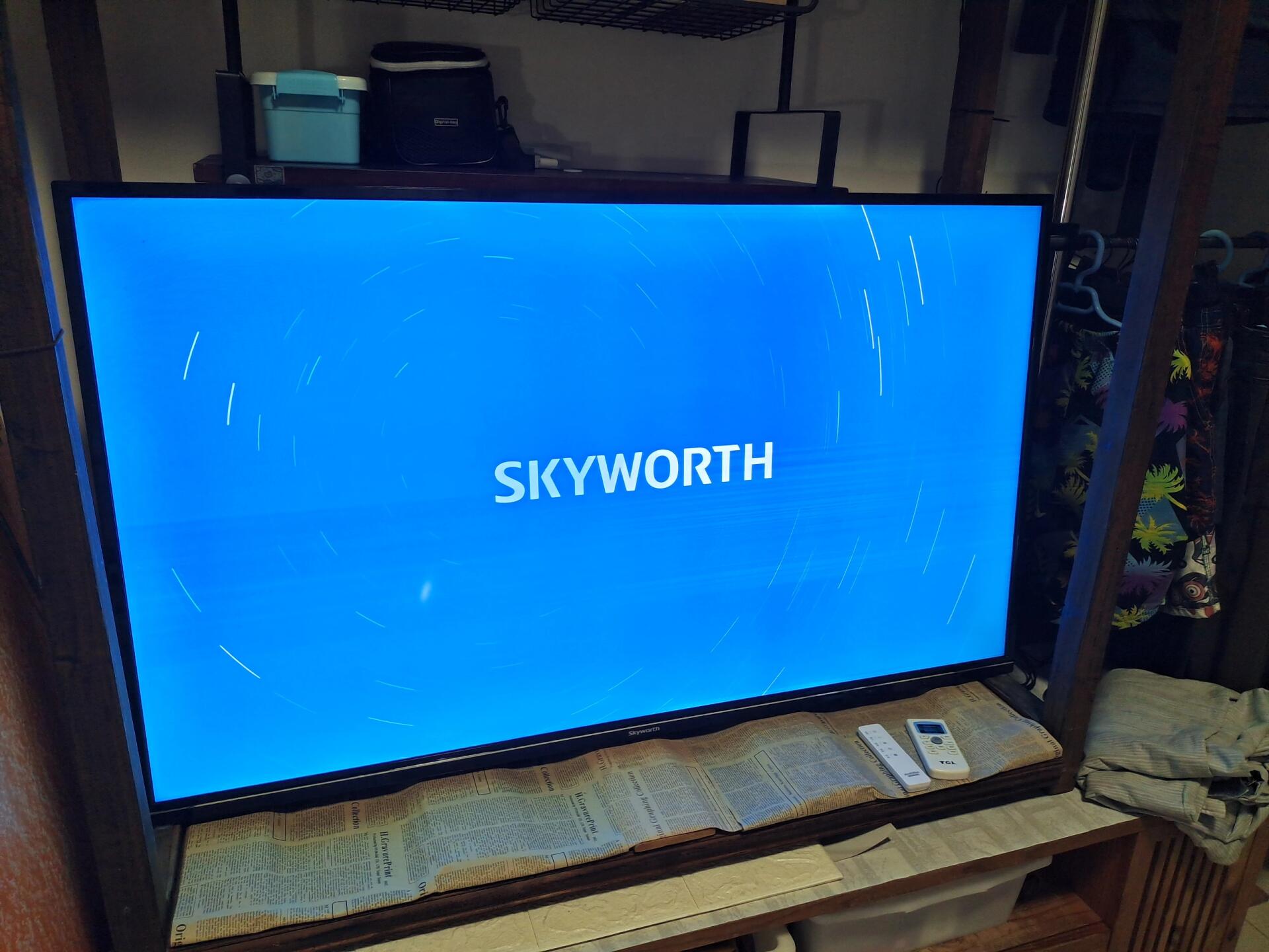 创维电视灰屏修理分享 胶布隔离法 机型:创维55m9 逻辑板:华星d07-3-c