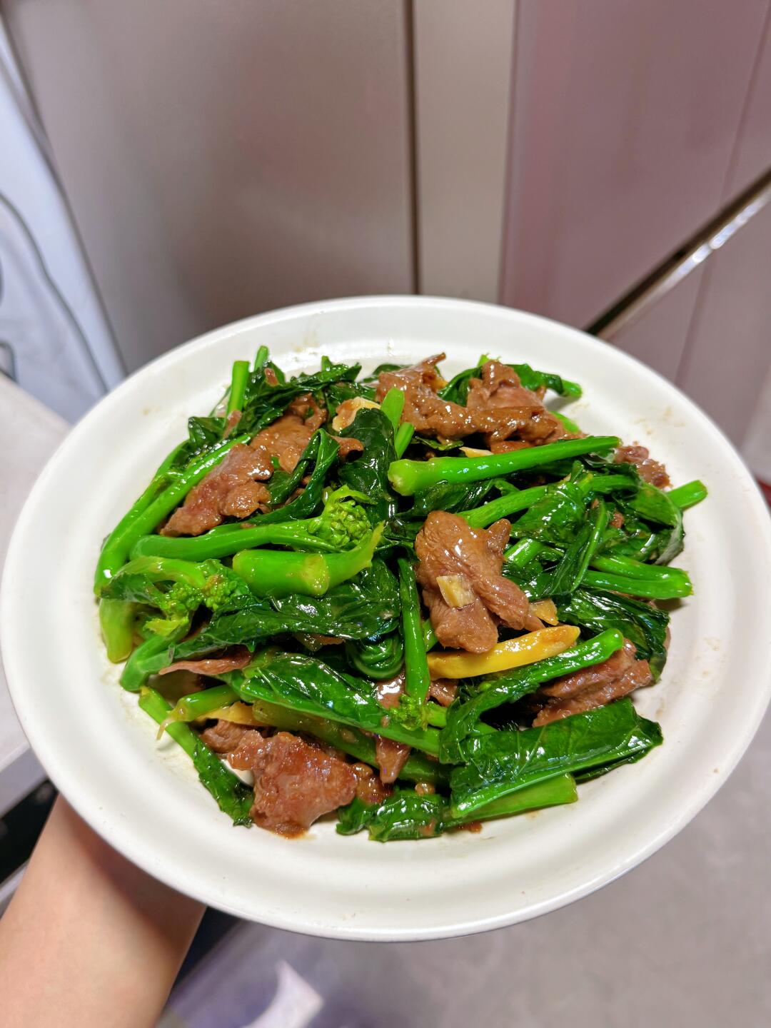 芥蓝炒牛肉图片