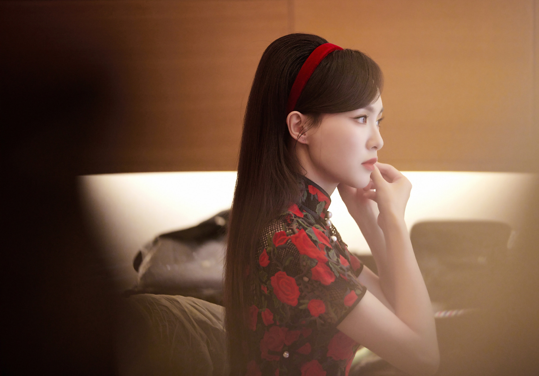 唐嫣旗袍穿搭,优雅明艳的糖糖