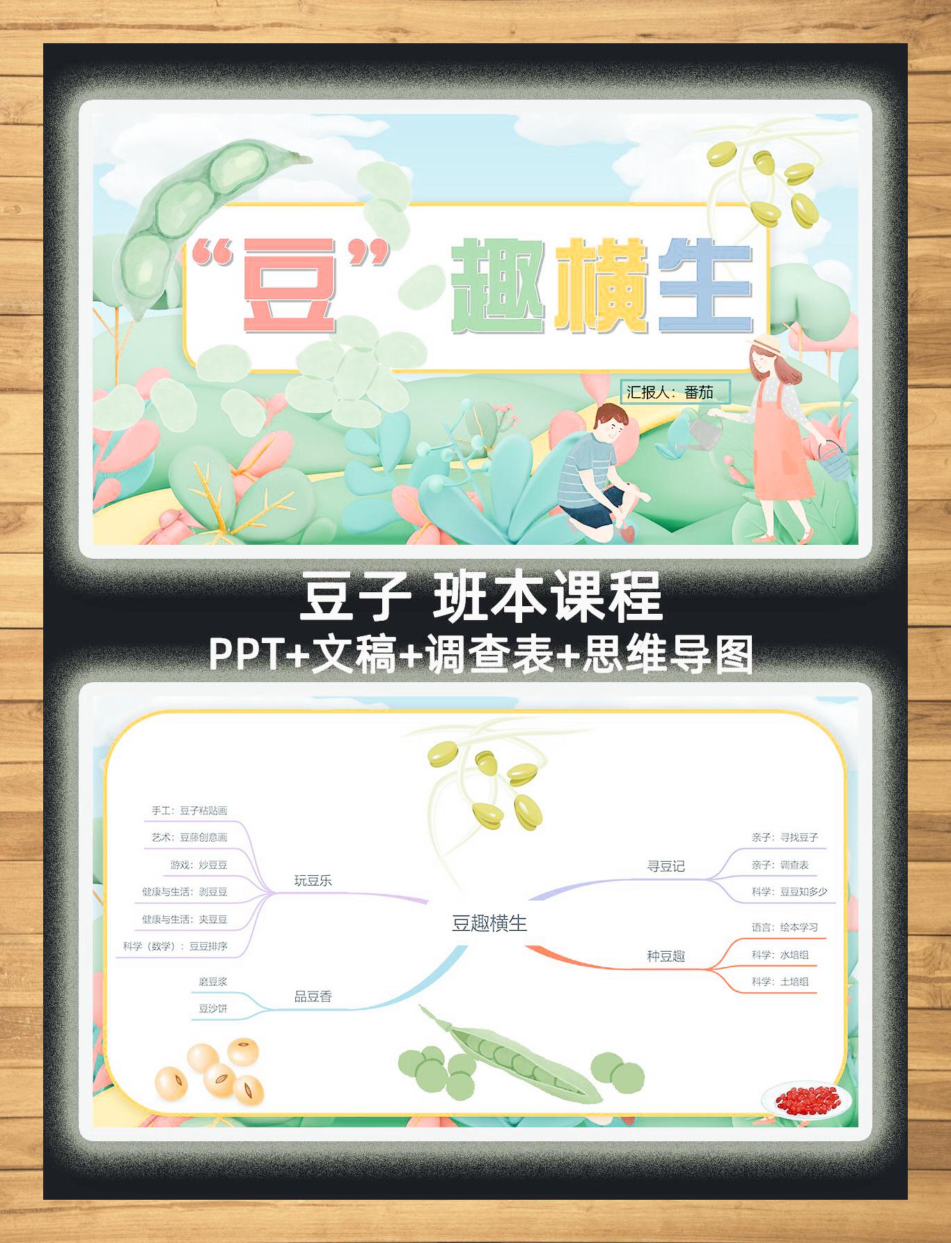 幼儿园豆趣课程故事导图概览