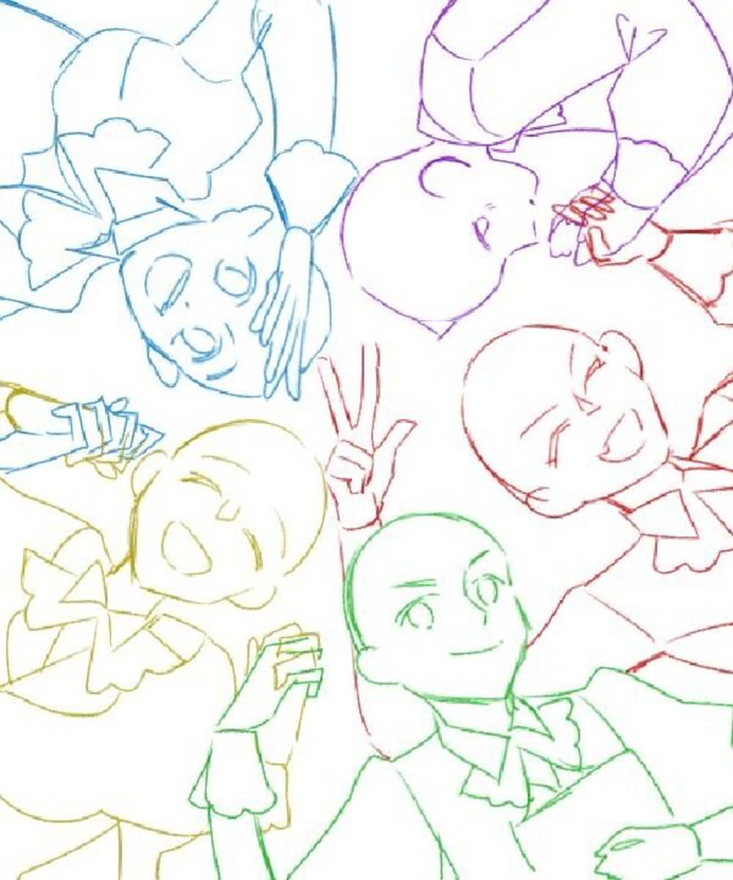 多人绘画姿势素材分享