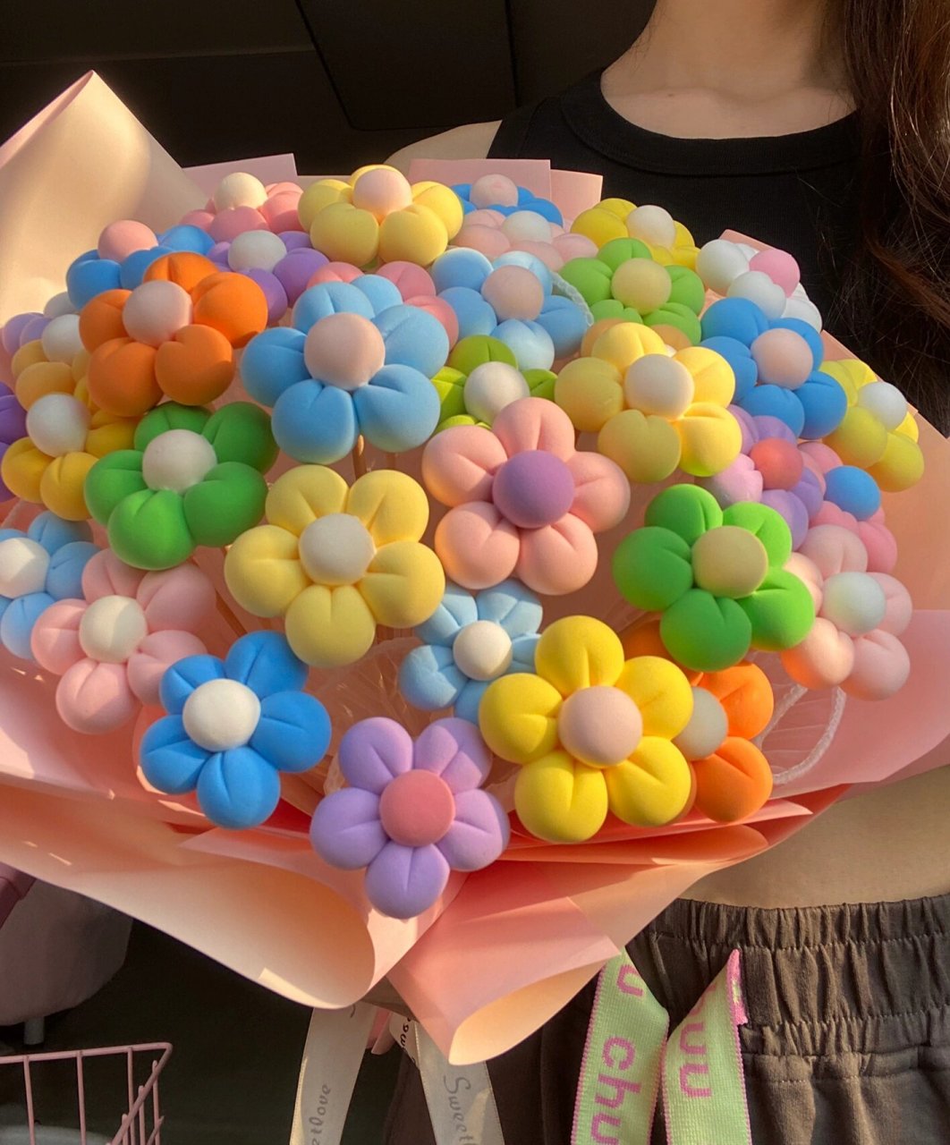 粘土花束|有手就会系列 少女心满满～ 真的超级哇塞的好看～喜欢的宝