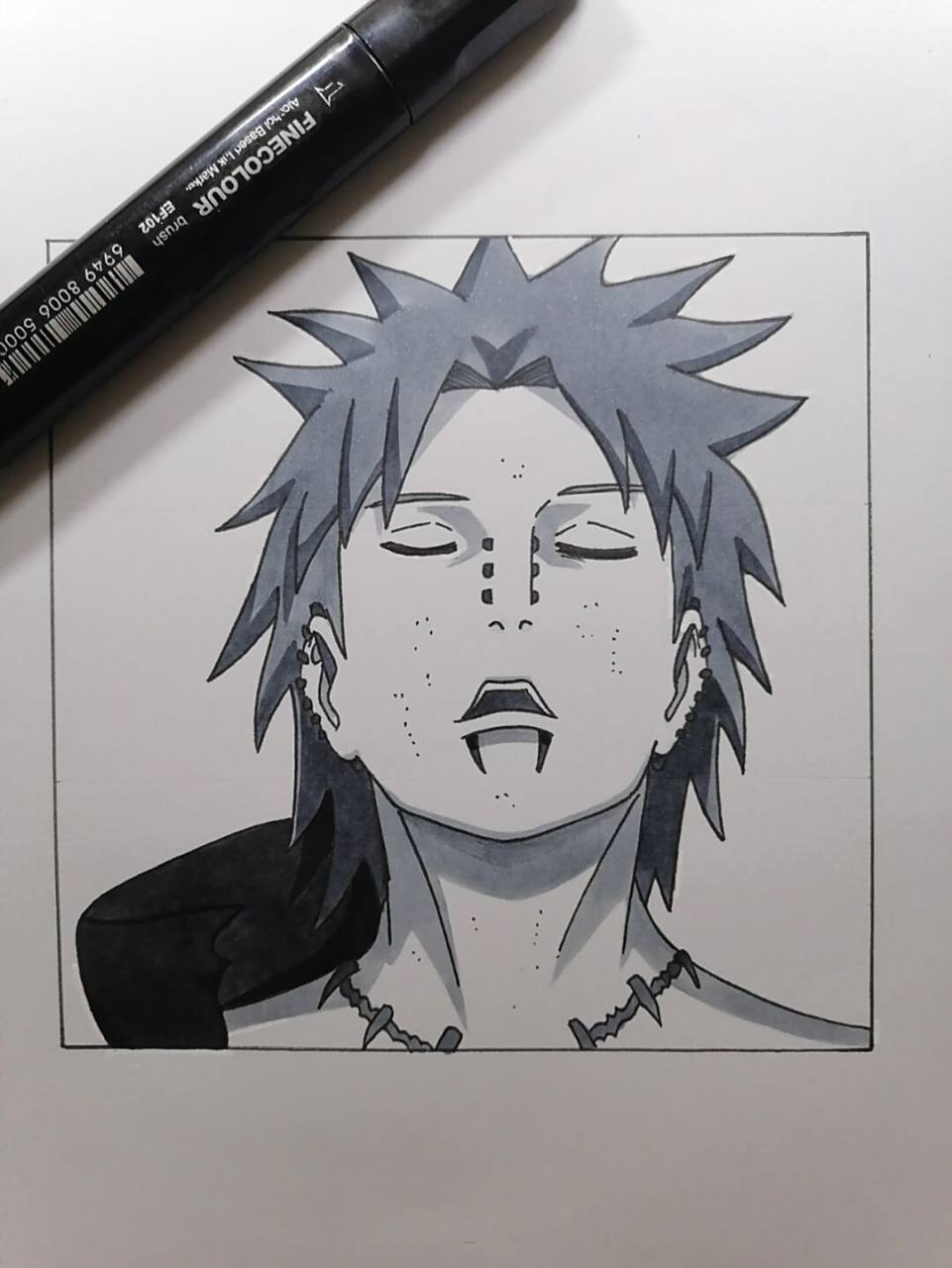 佩恩教程 #火影忍者# #手绘# #佩恩