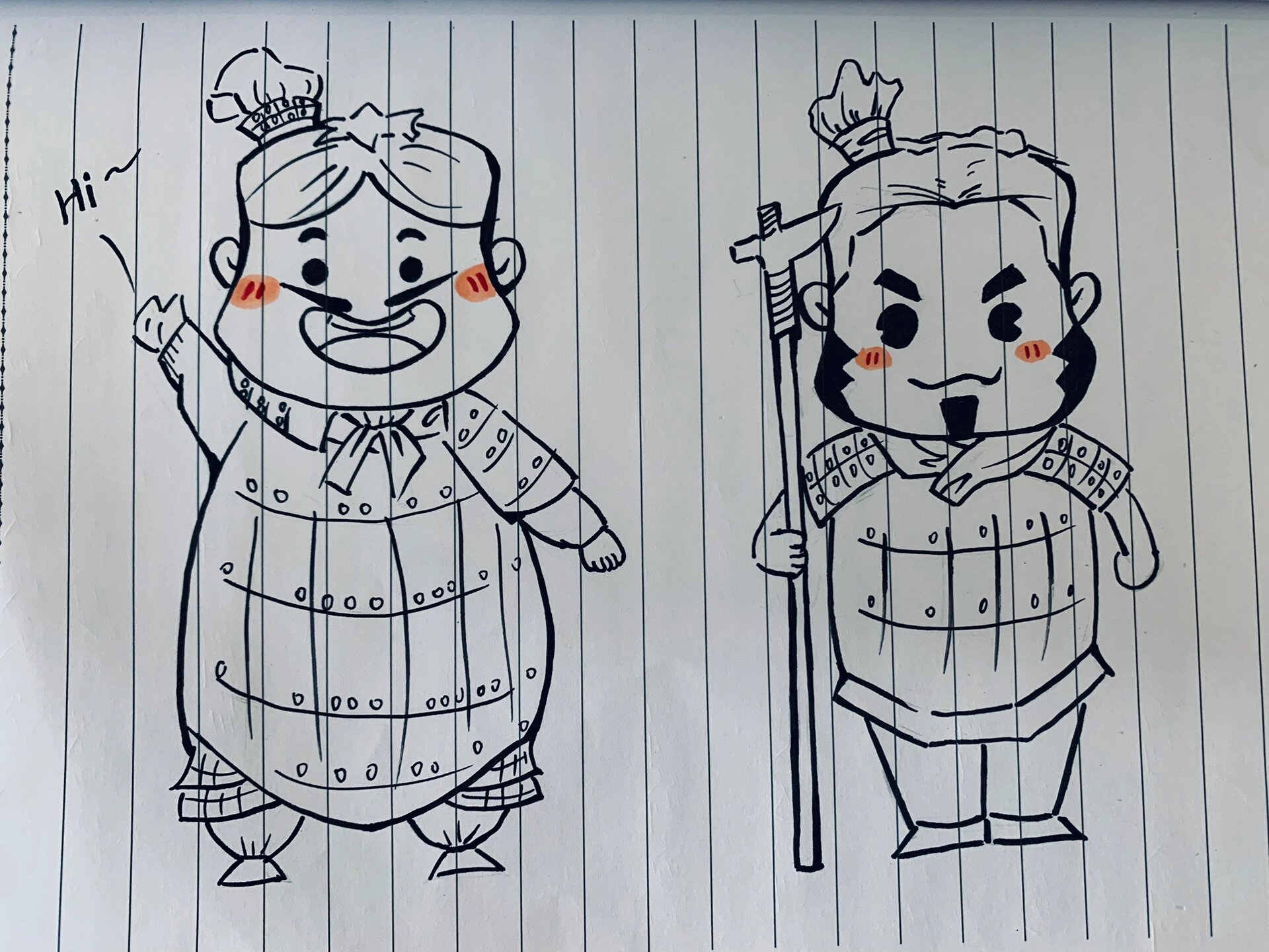 兵马俑q版简笔画