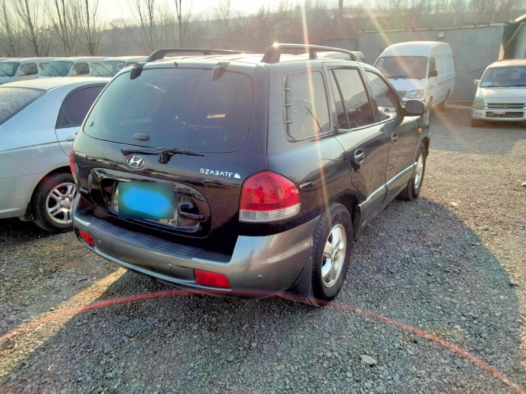 新到一台08年的现代圣达菲,进口六缸发动机,自动高配2.