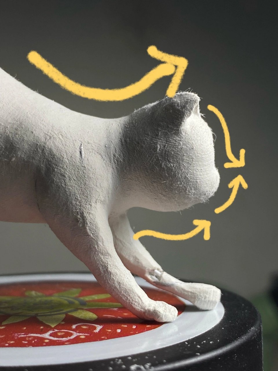 石塑粘土|可爱猫猫教程 第二弹 因为我太啰嗦上一条文字写满了 只能再