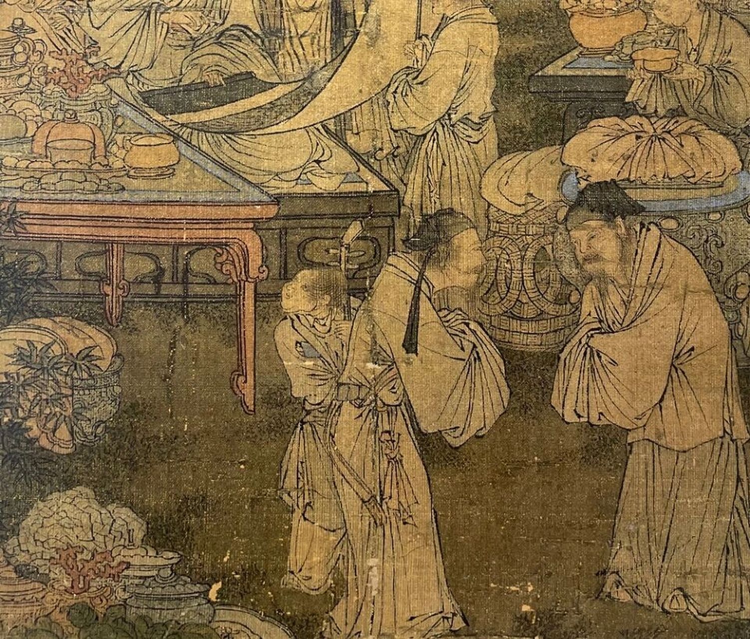 【佚名 宋 《消夏图》(局部)】 【佚名 宋 《消夏图》(局部)】 宋