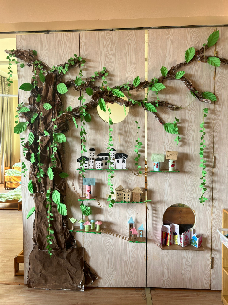 中班美工区《我的家乡》环创 w我真棒哈哈哈